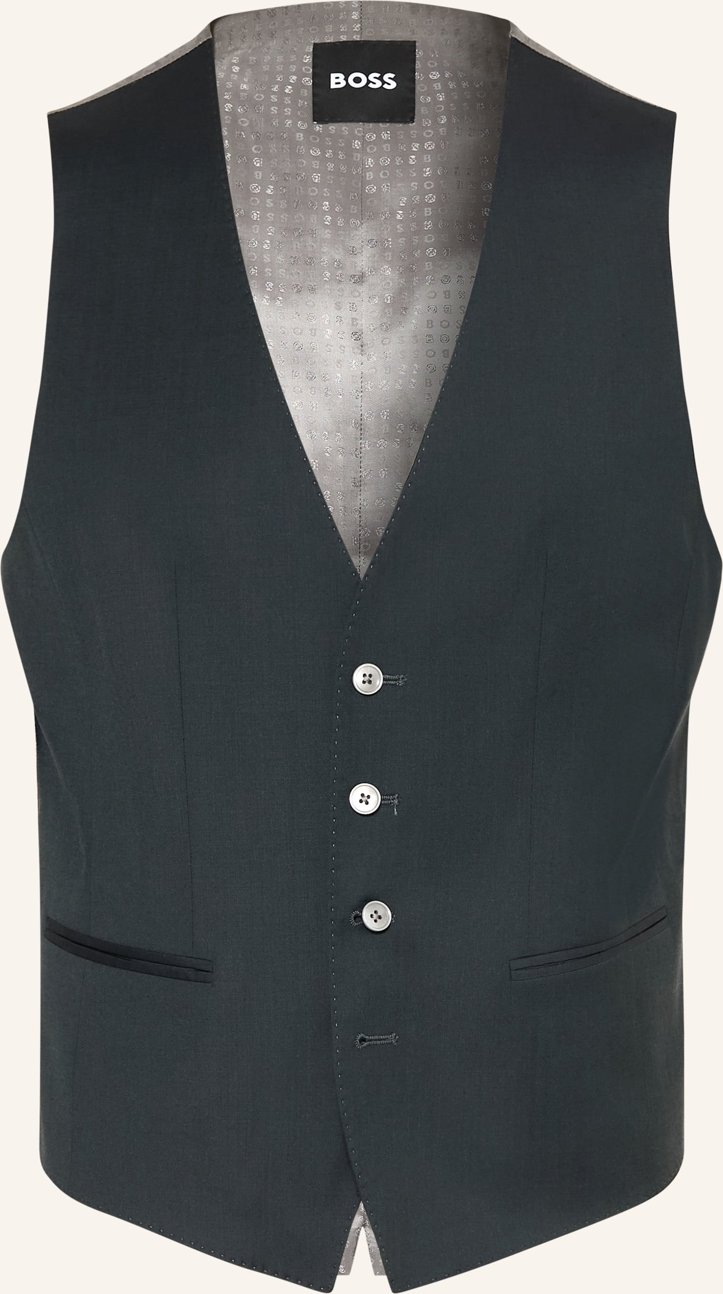 Boss Anzugweste Huge Slim Fit gruen