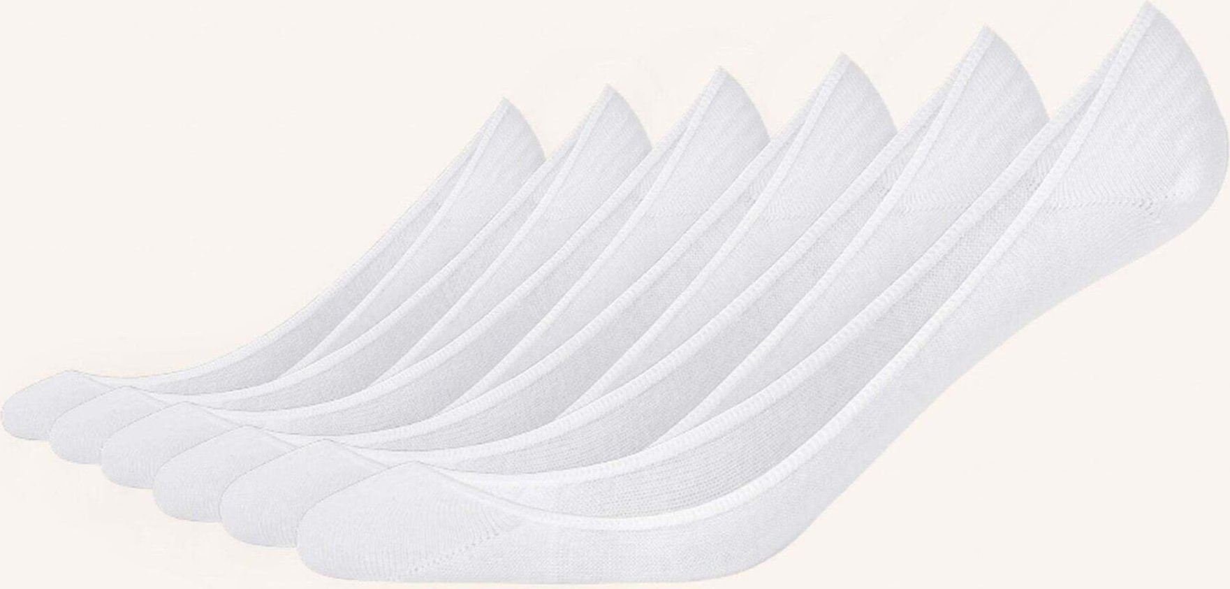 Snocks 6er-Pack Füßlinge weiss