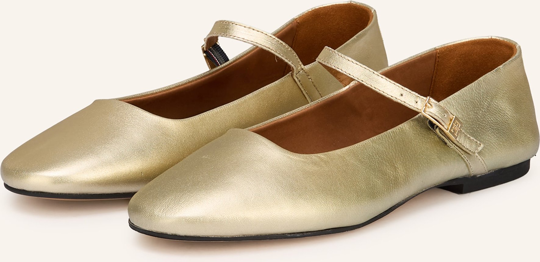Tommy Hilfiger Mary-Jane-Ballerinas gold