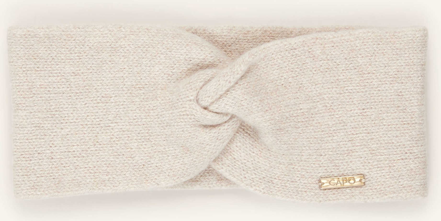 Capo Stirnband Mit Cashmere beige