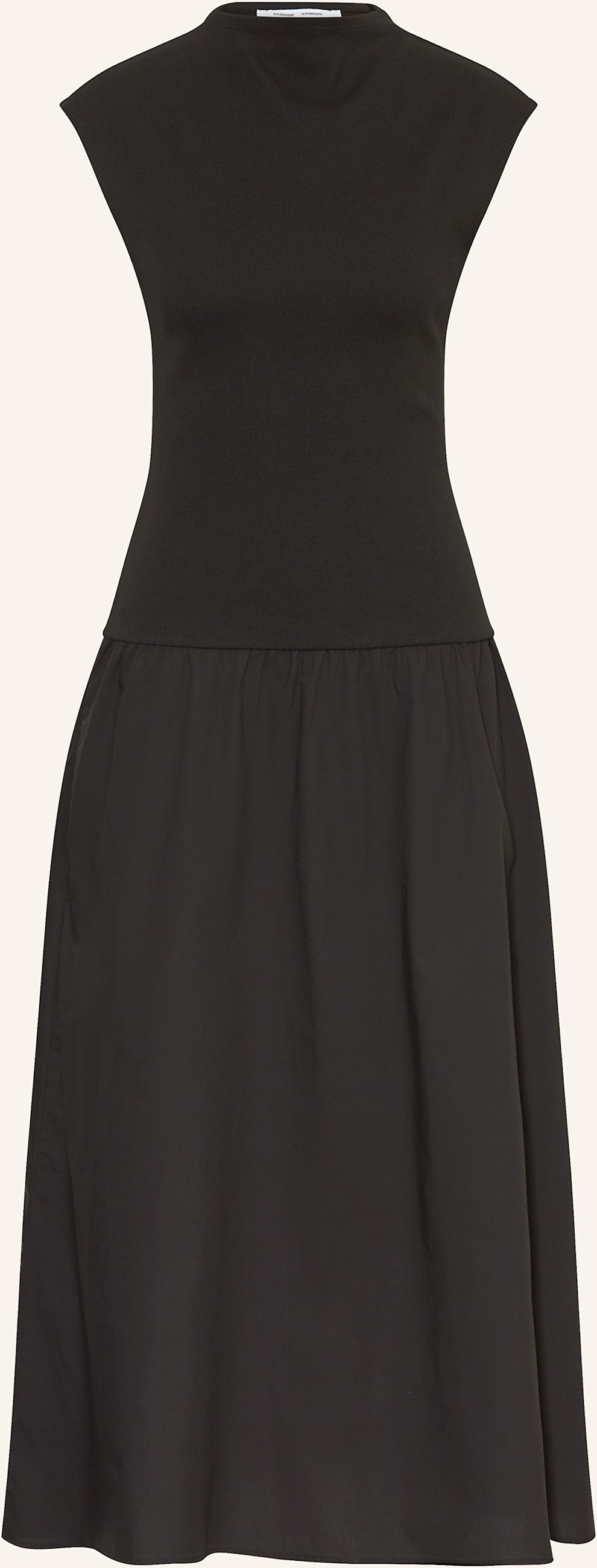 Samsøe Samsøe Kleid Sathea Im Materialmix schwarz