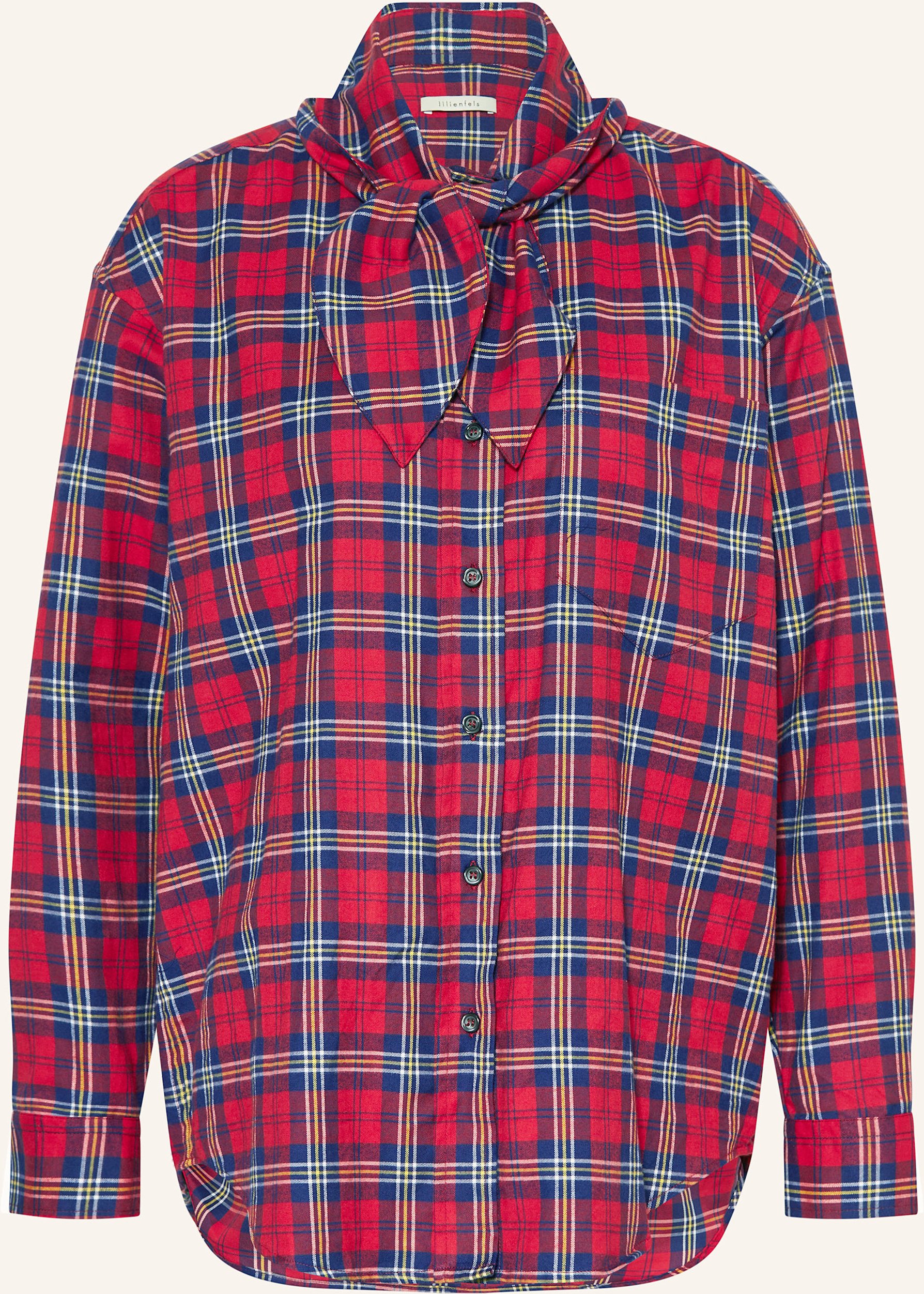 Lilienfels Flanellbluse rot