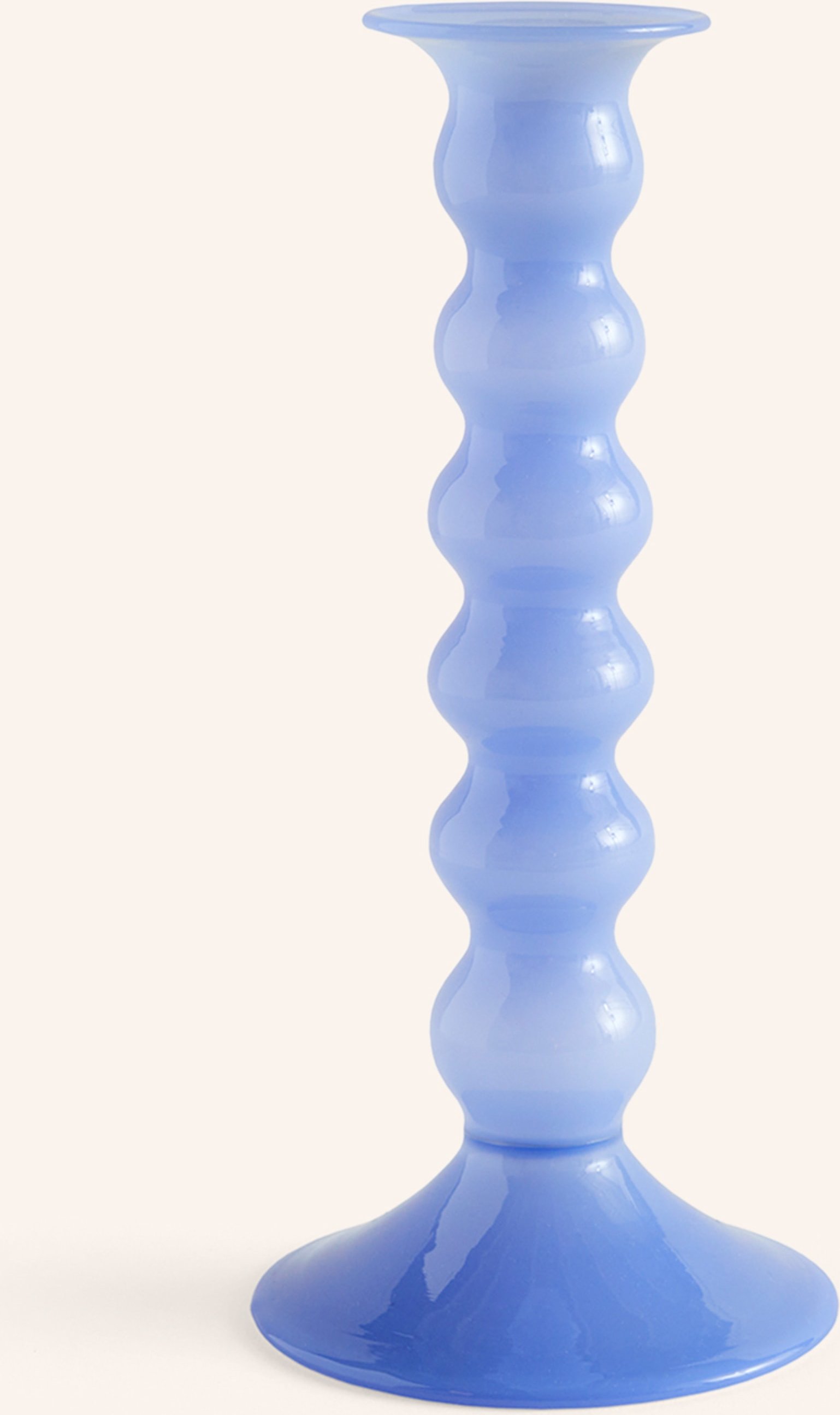Hay Kerzenhalter Wavy Large blau