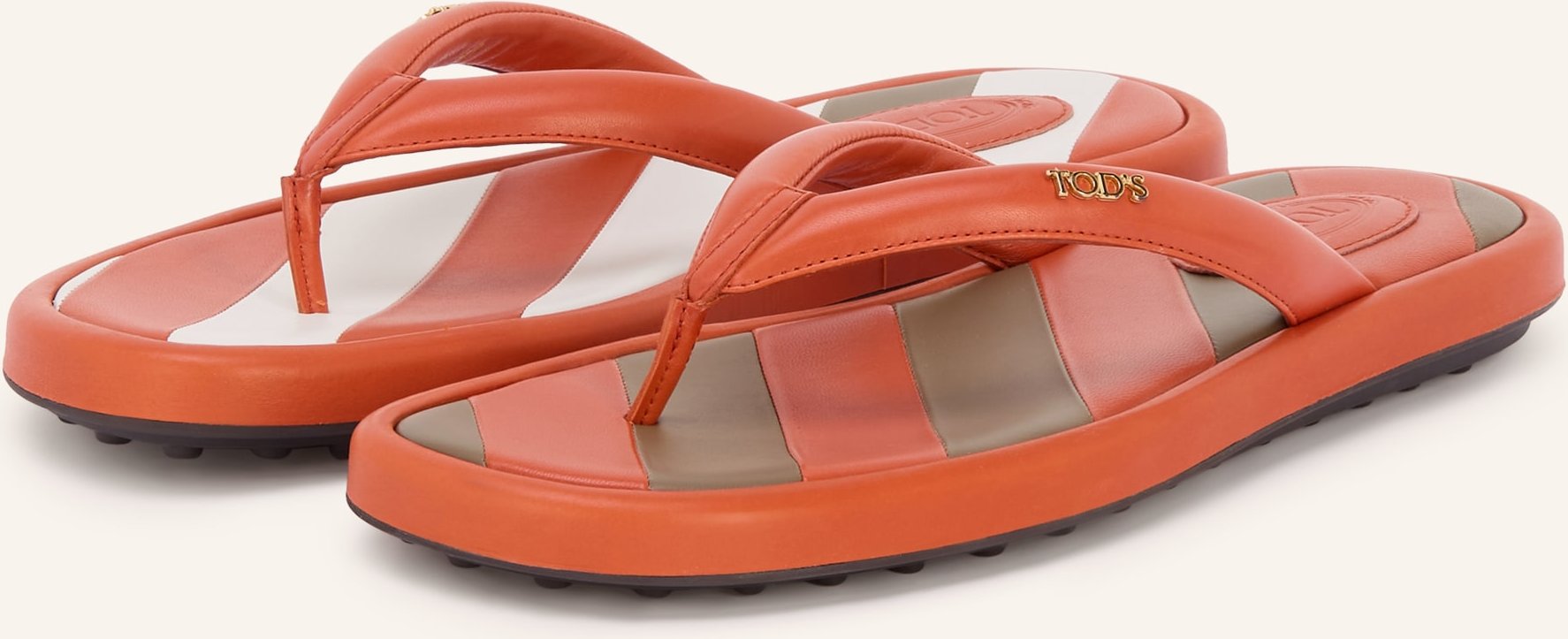 Tod's Zehentrenner Gomma braun