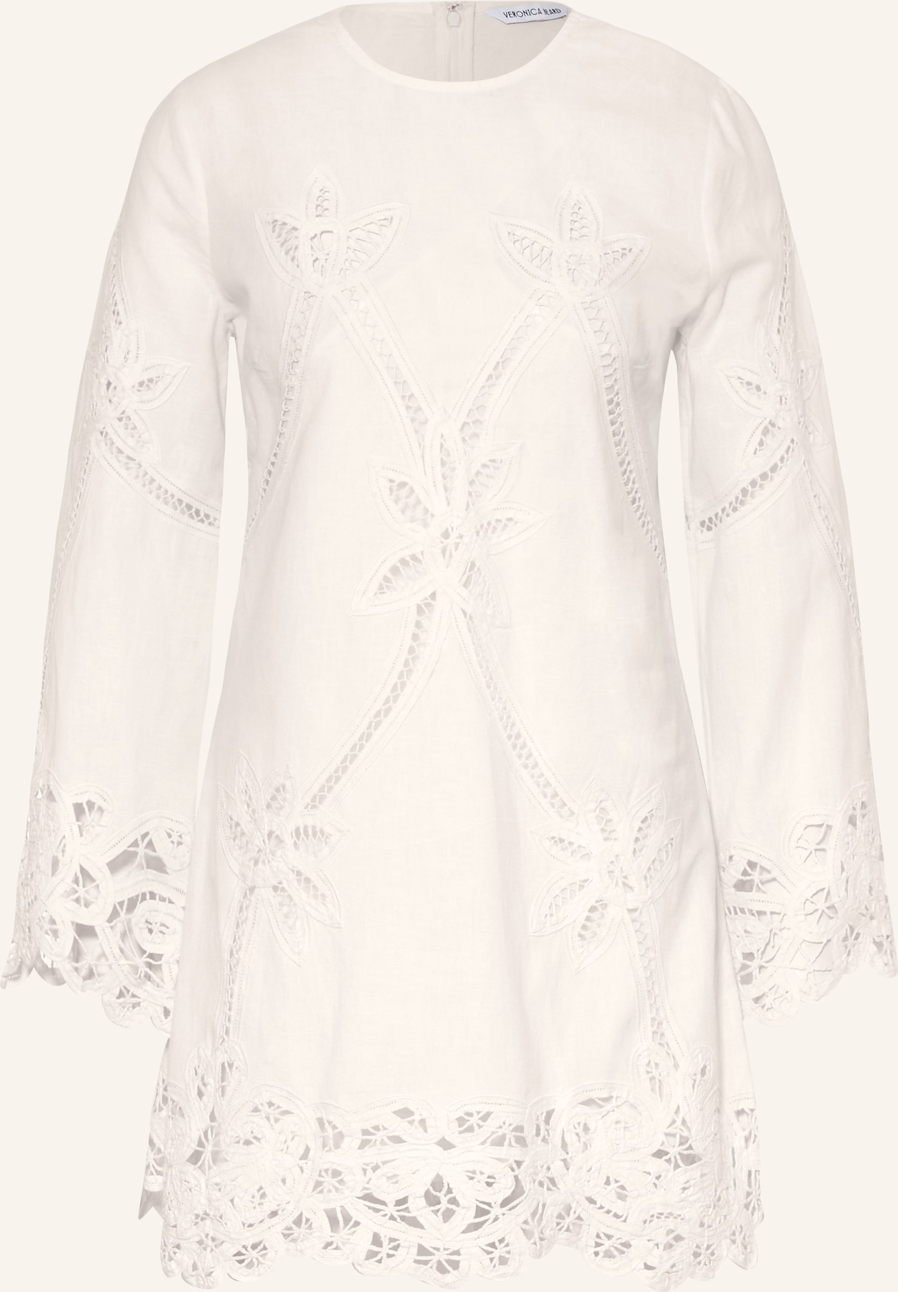 Veronica Beard Kleid Amberg Mit Lochspitze weiss