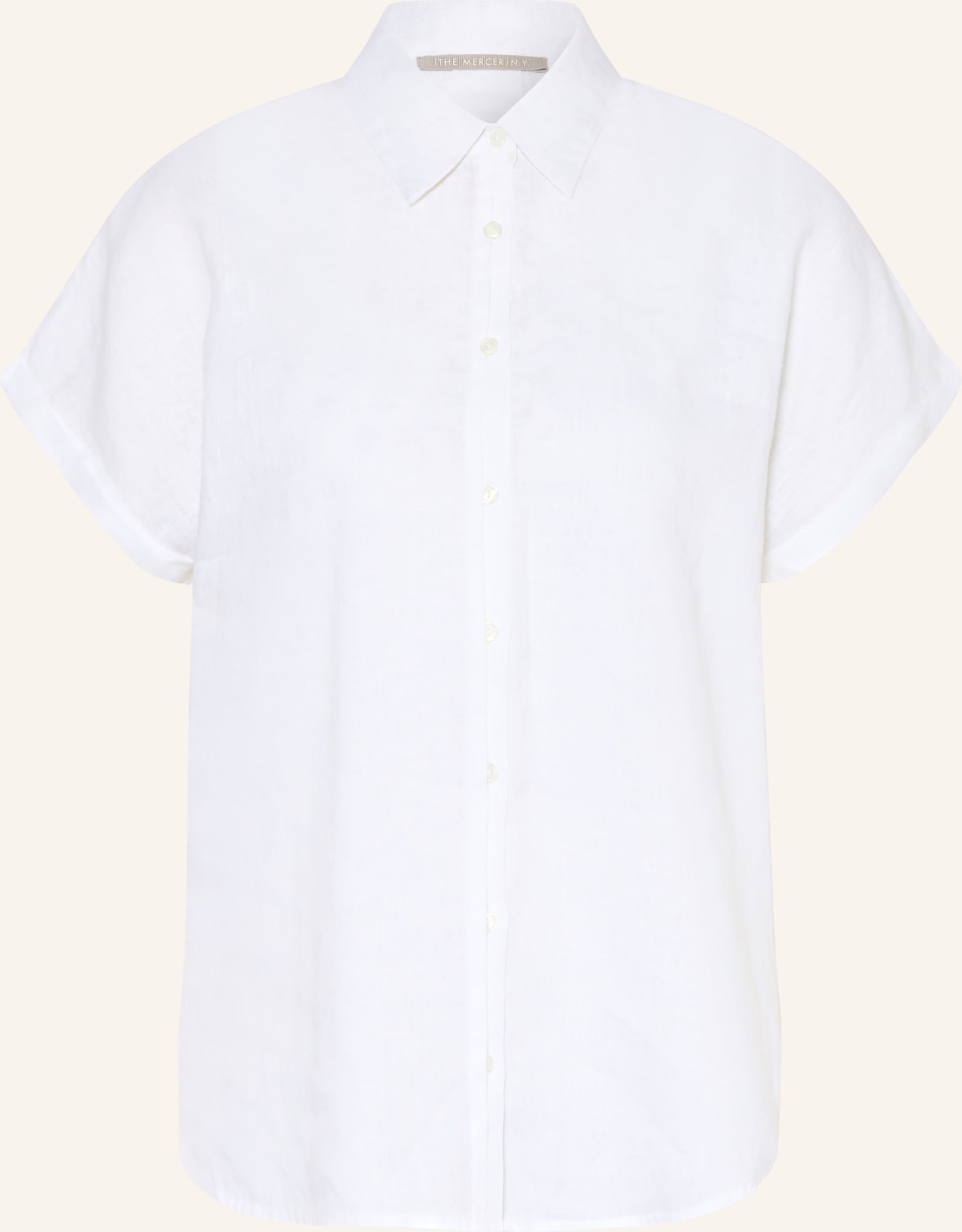 (The Mercer) N.Y. Hemdbluse Aus Leinen weiss