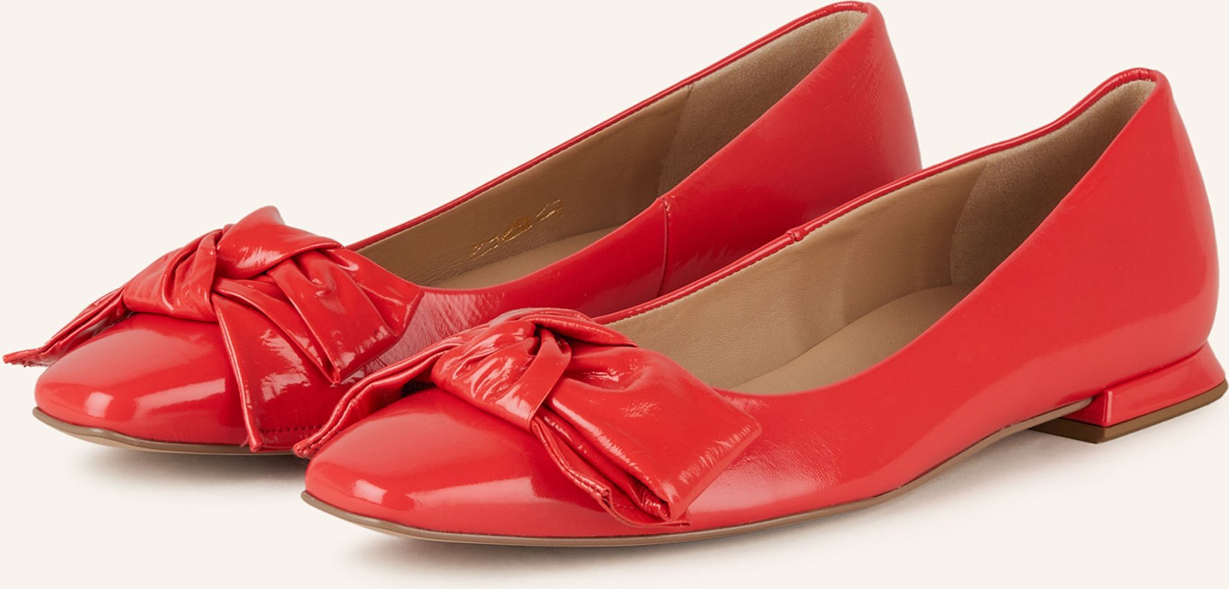 Högl Lackballerinas orange