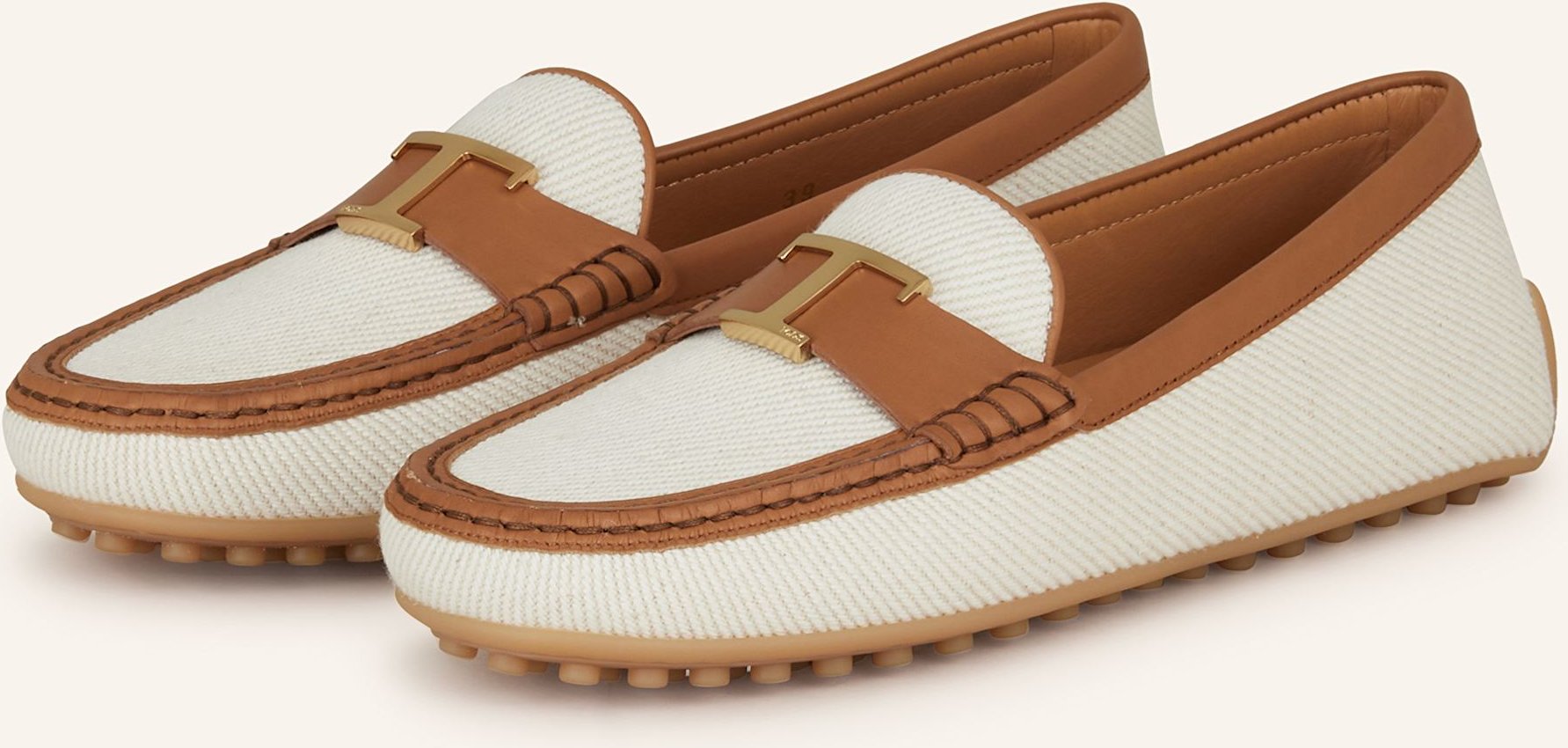 Thumbnail - Tod's Loafer Gomma weiss