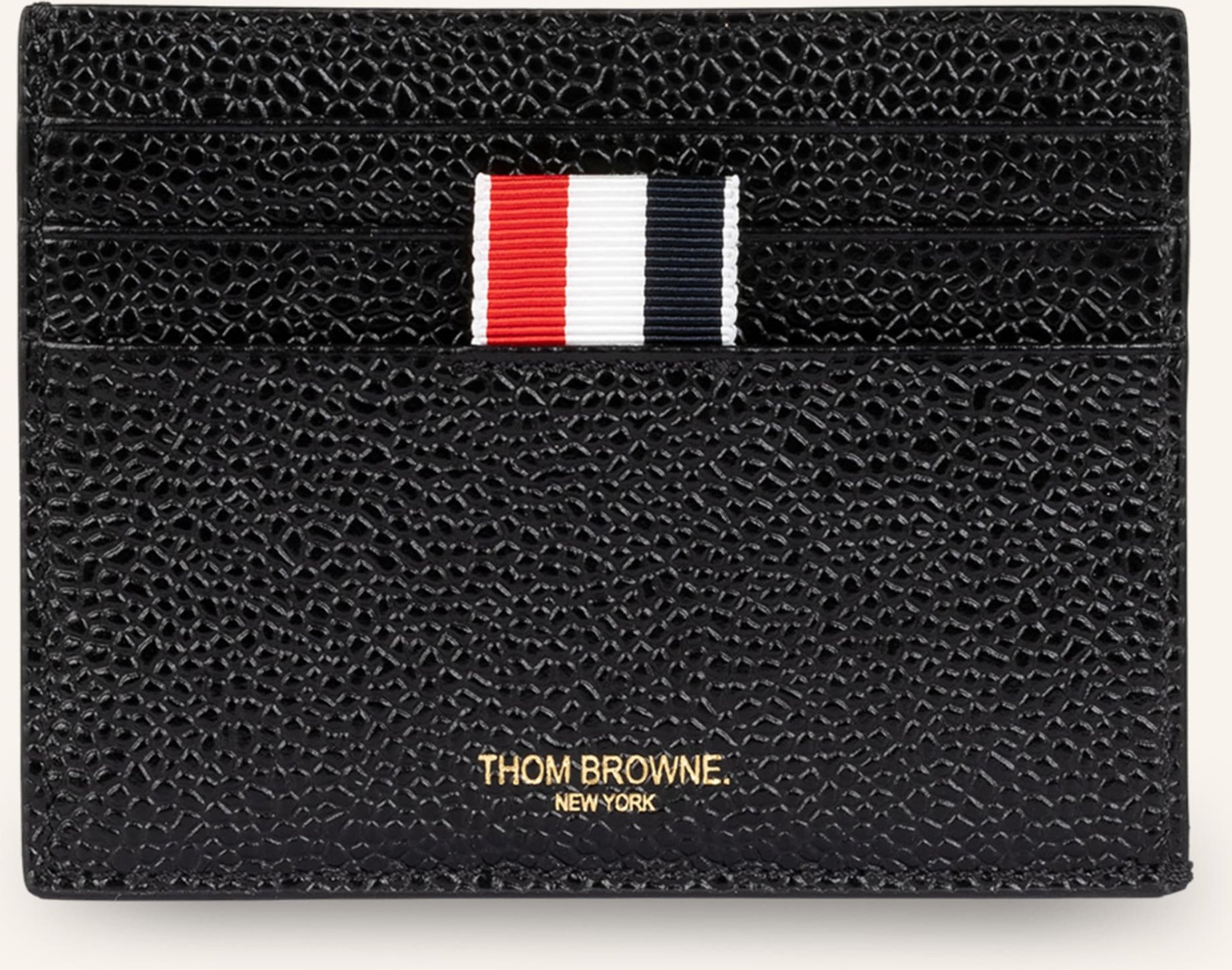 Thom Browne. Kartenetui schwarz