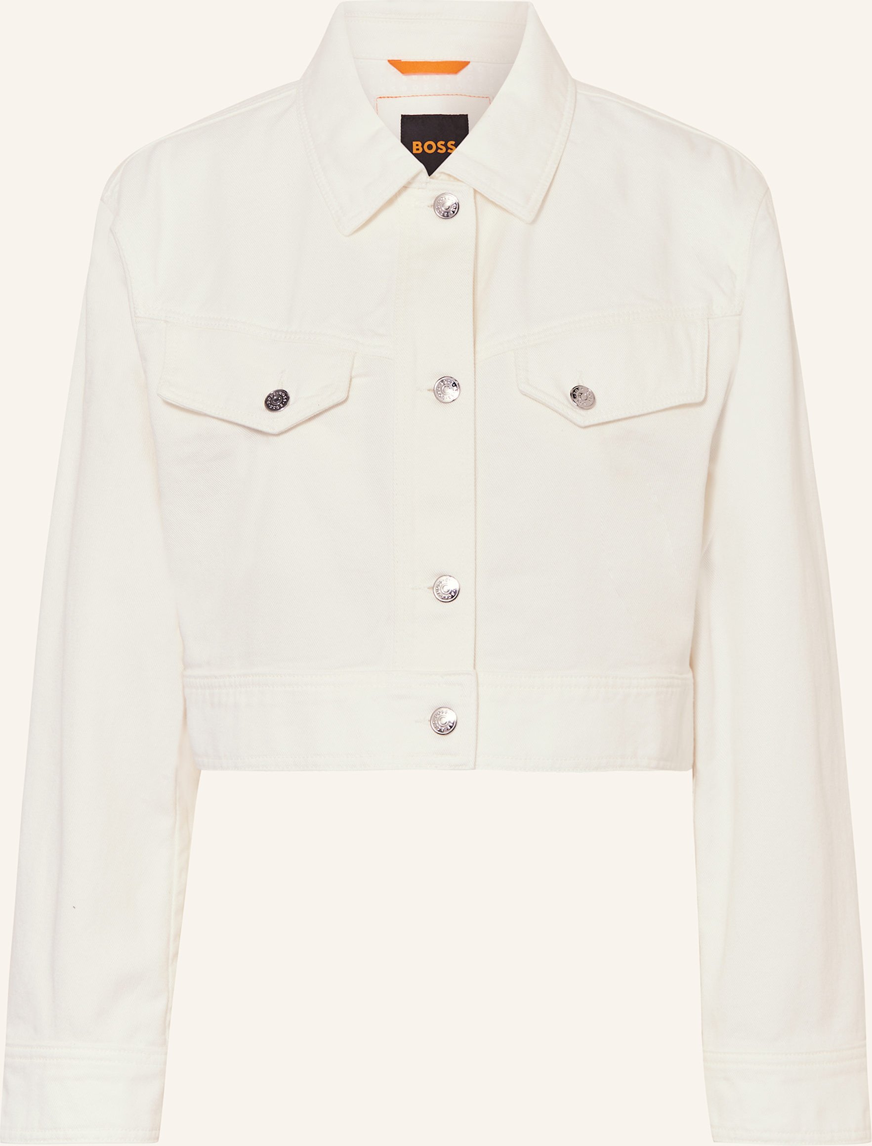 Boss Jeansjacke Jafresi weiss
