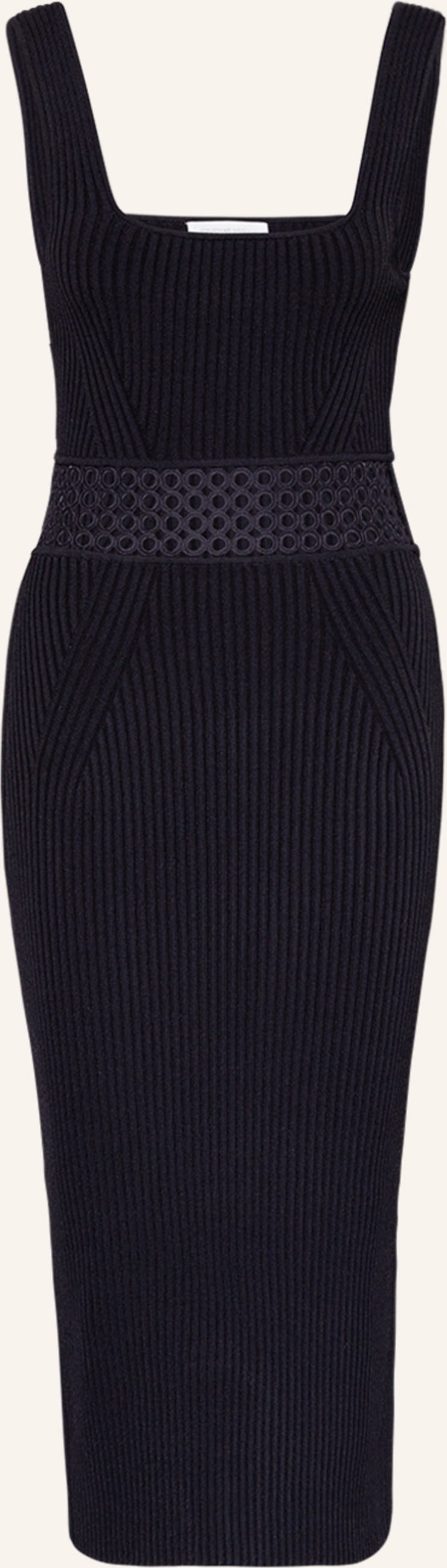 Thumbnail - Simkhai Strickkleid Loren Mit Lochspitze schwarz