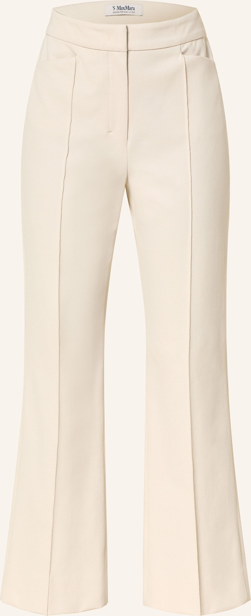S Max Mara 7/8-Hose Zaffiro weiss