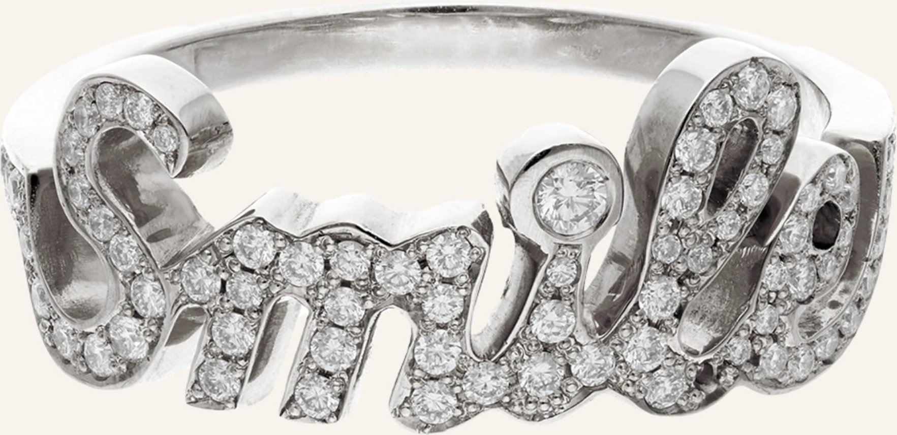 Cada Ring Smile silber