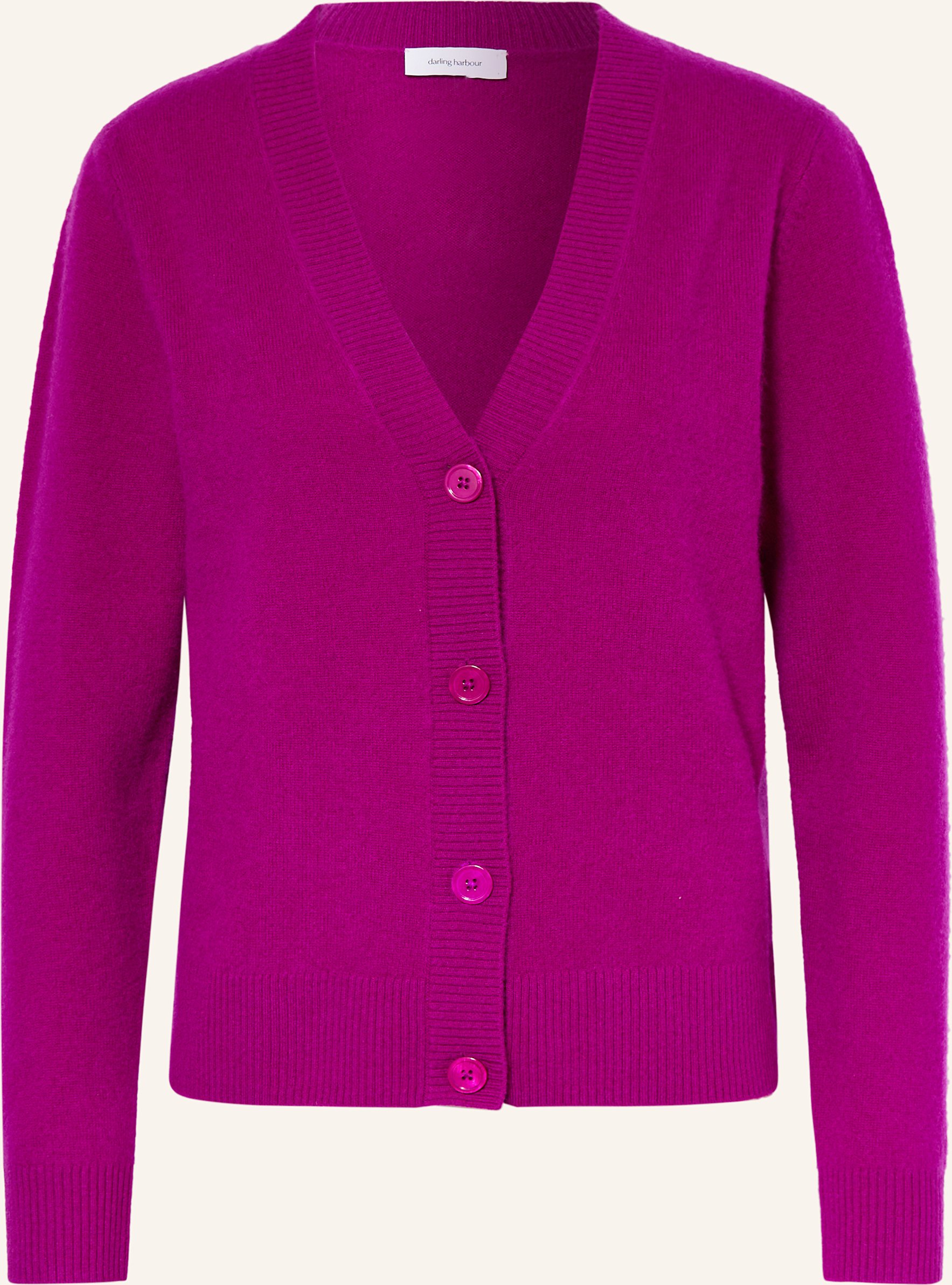 Darling Harbour Strickjacke Aus Cashmere pink