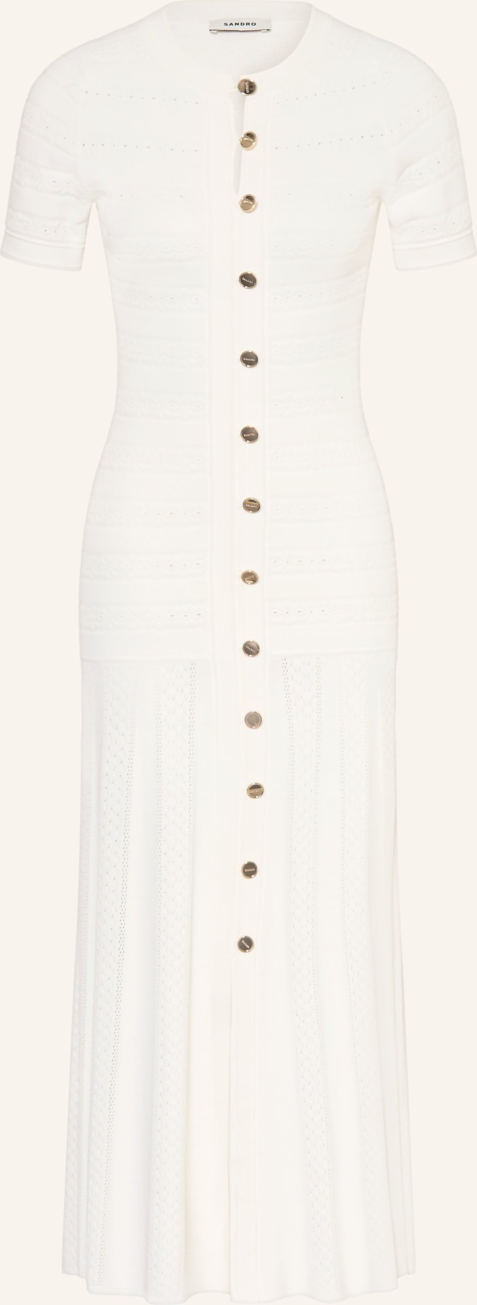 Sandro Strickkleid weiss