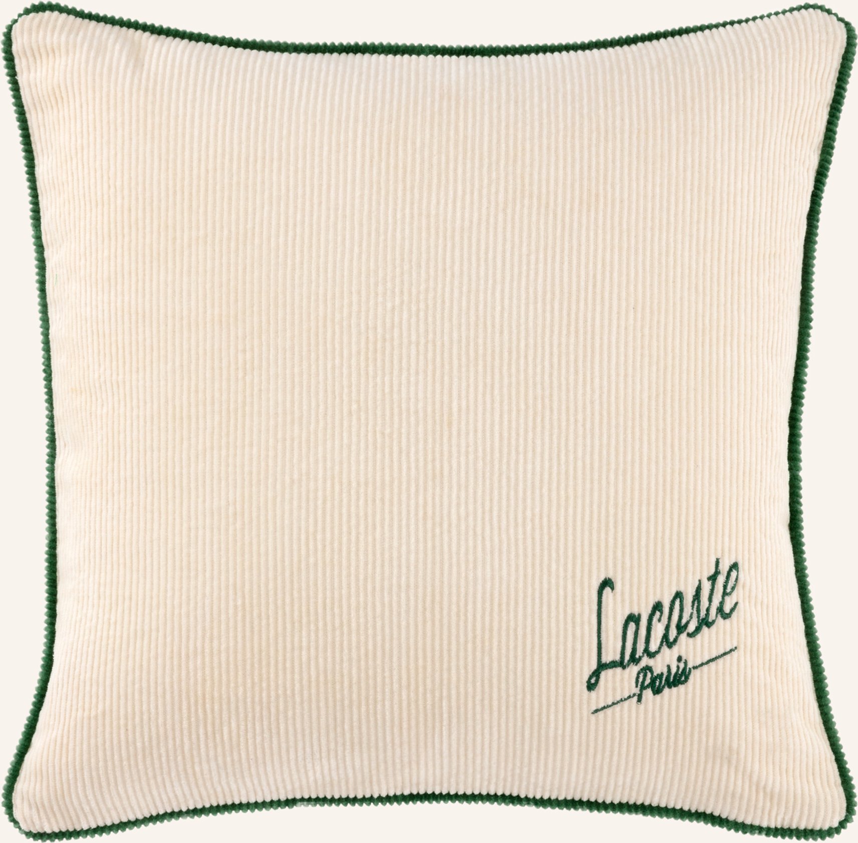 Lacoste Dekokissenhülle Lvelvet beige
