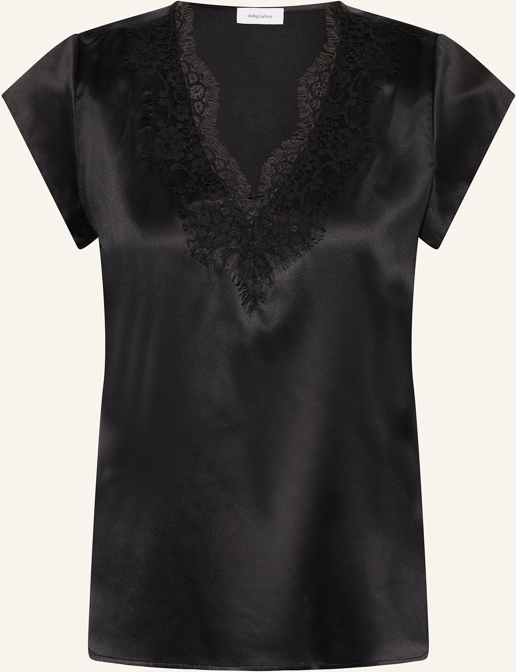 Darling Harbour Blusenshirt Aus Seide schwarz