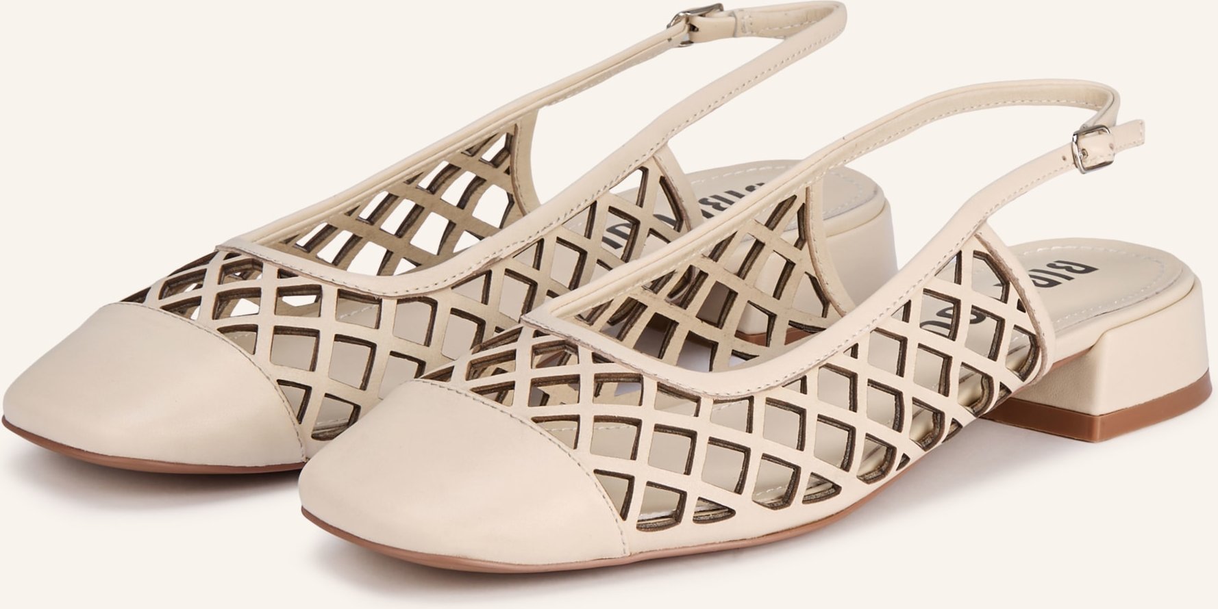 Bibi Lou Slingpumps Moura weiss