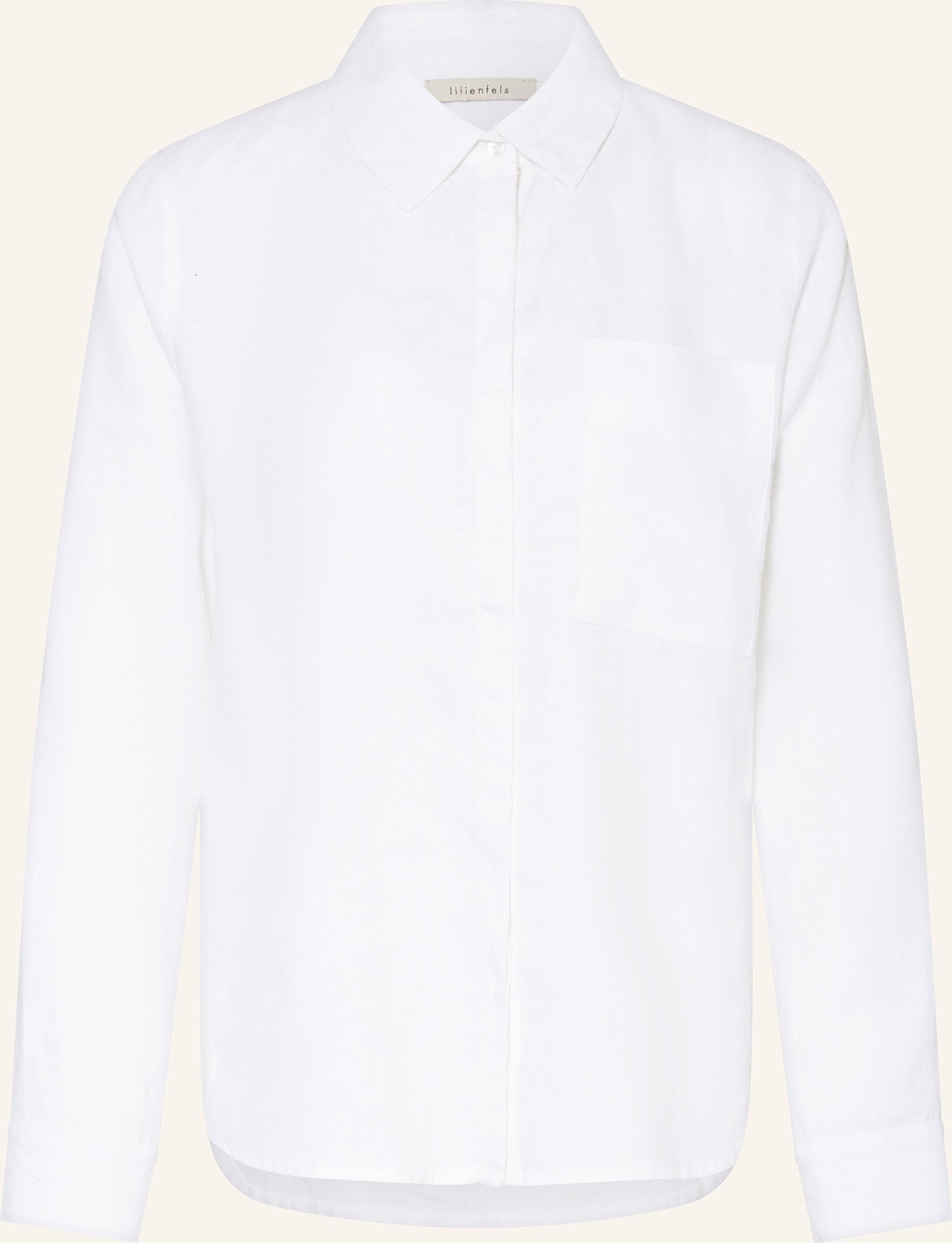 Lilienfels Hemdbluse Aus Leinen weiss