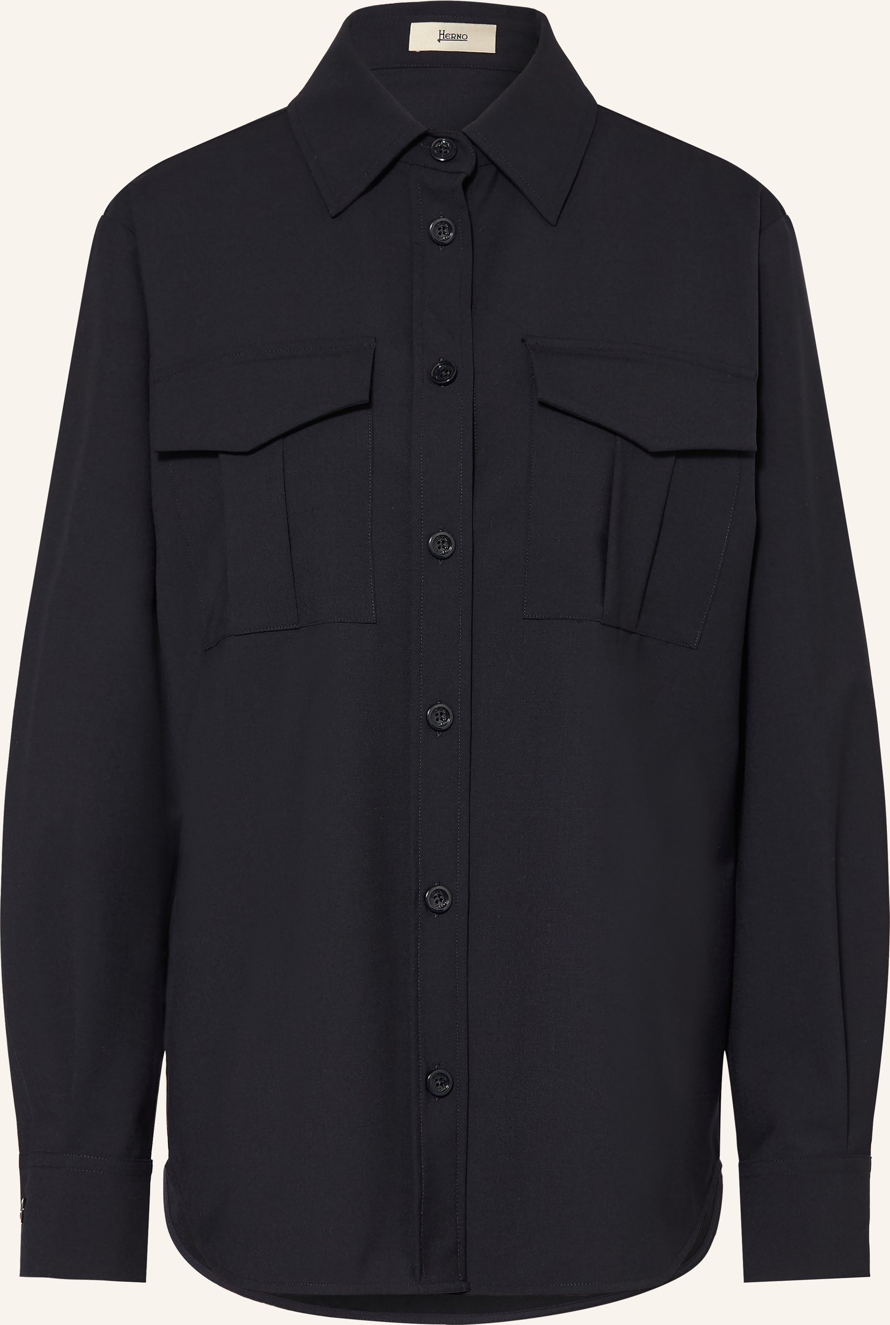 Herno Hemdbluse blau