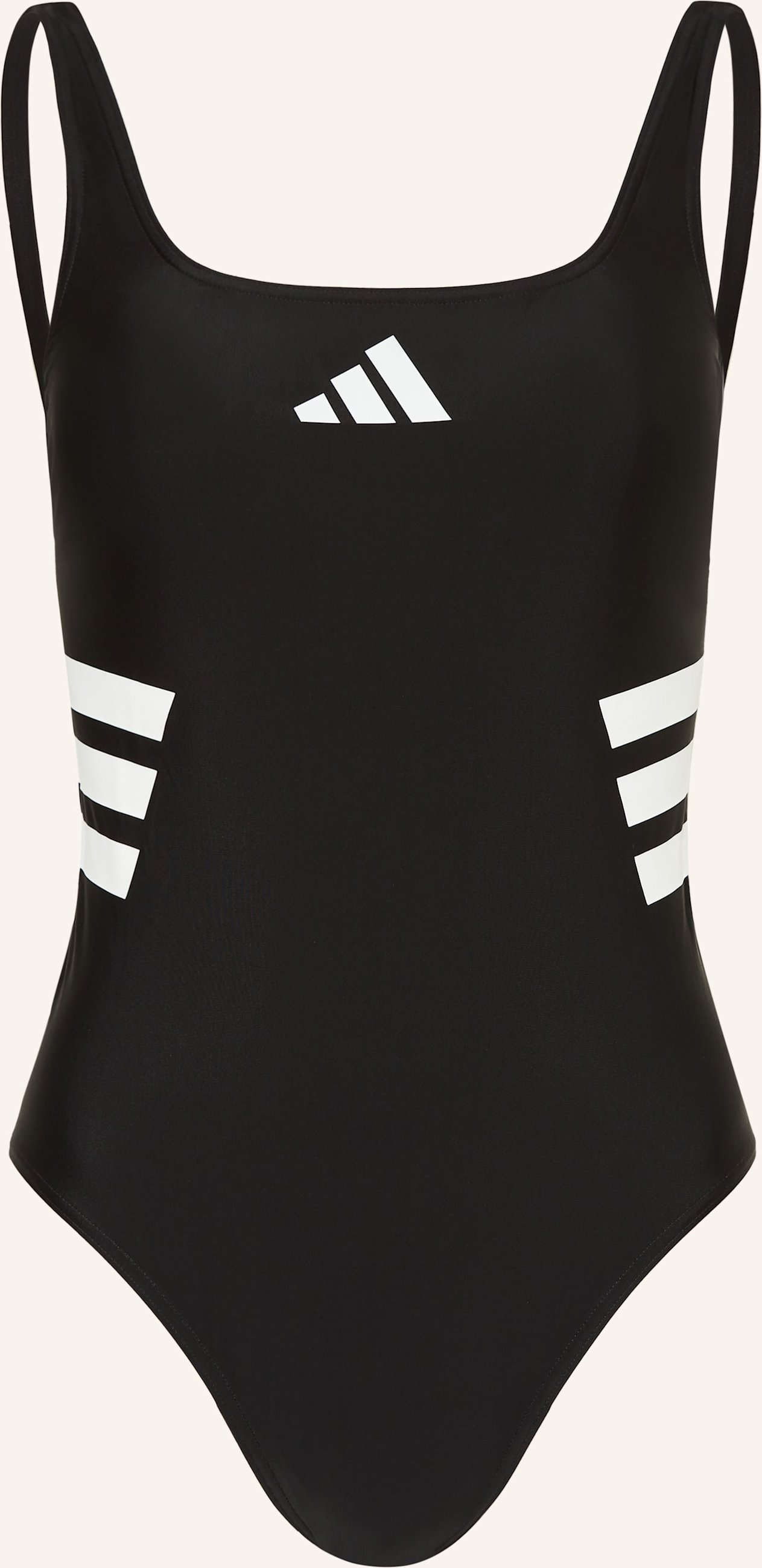 Adidas Badeanzug 3-Streifen schwarz