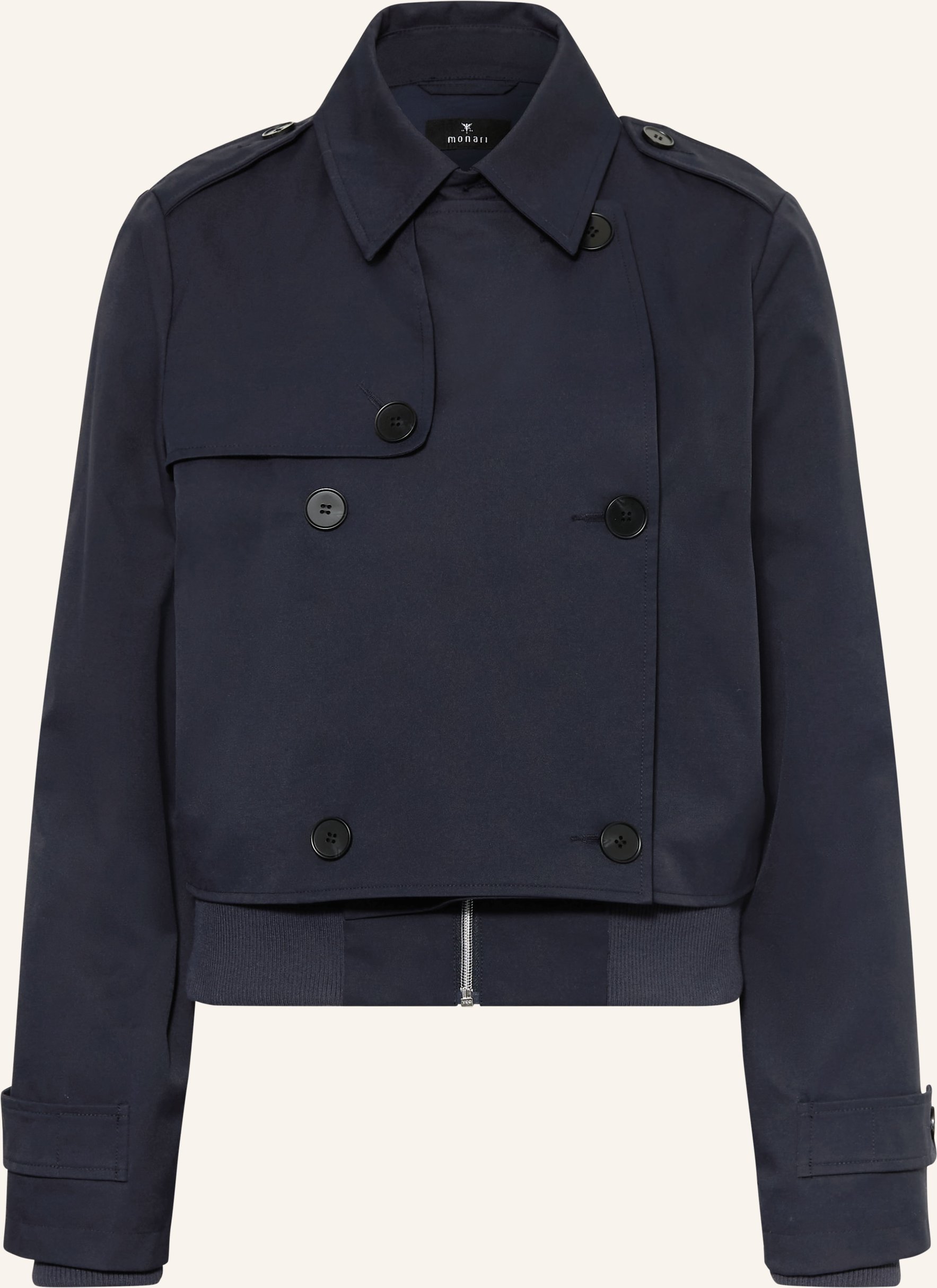 Monari Trench-Jacke Mit Blende blau