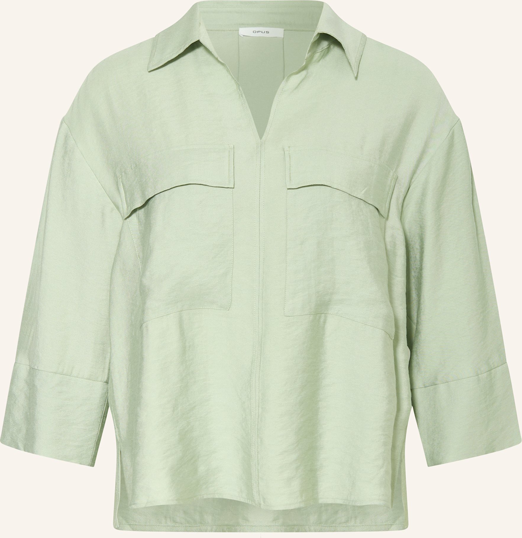 Opus Blusenshirt Felma Mit 3/4-Arm gruen