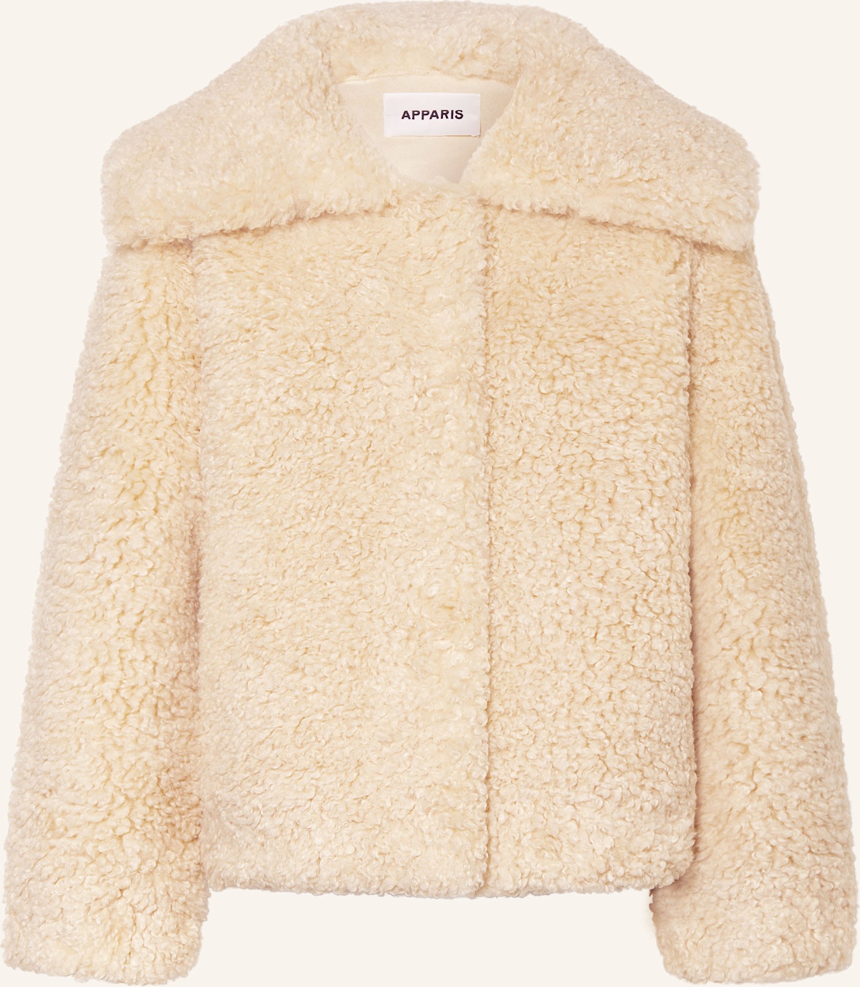 Thumbnail - Apparis Teddyfell-Jacke Collins beige