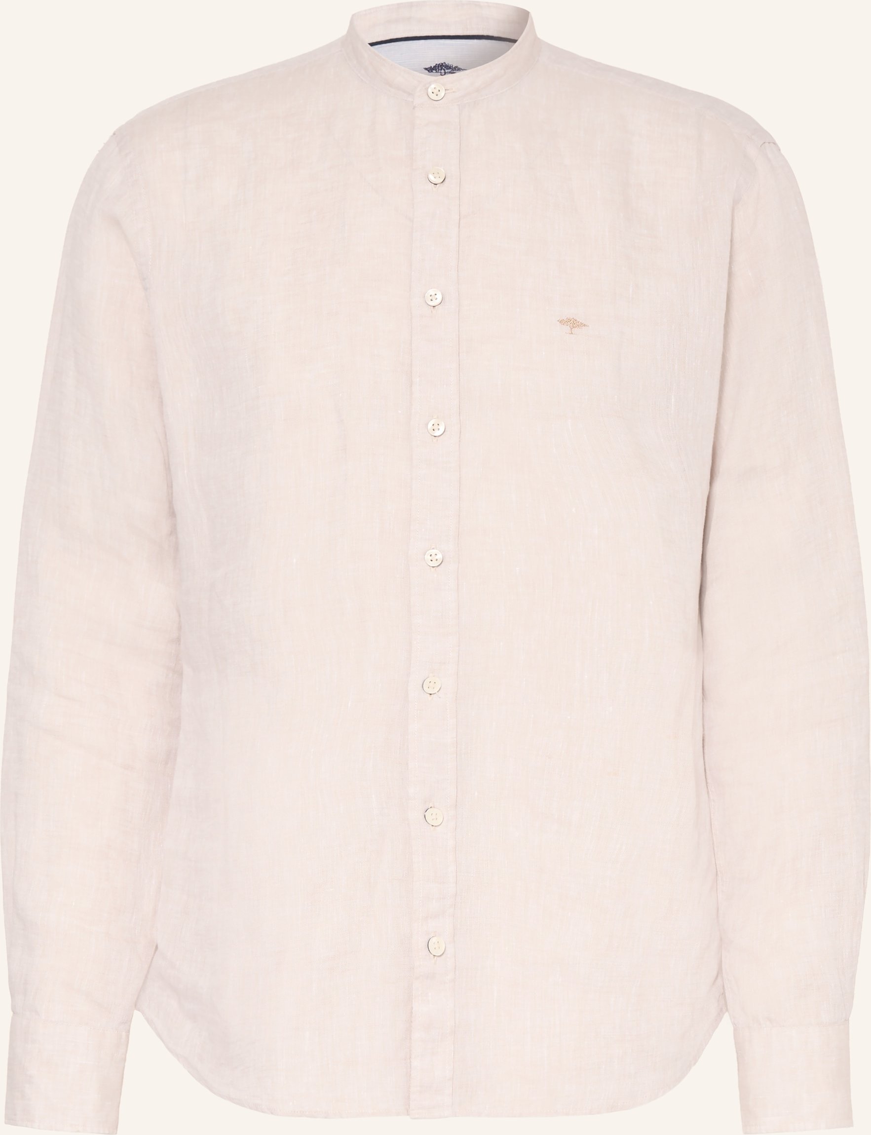 Fynch-Hatton Leinenhemd Regular Fit beige