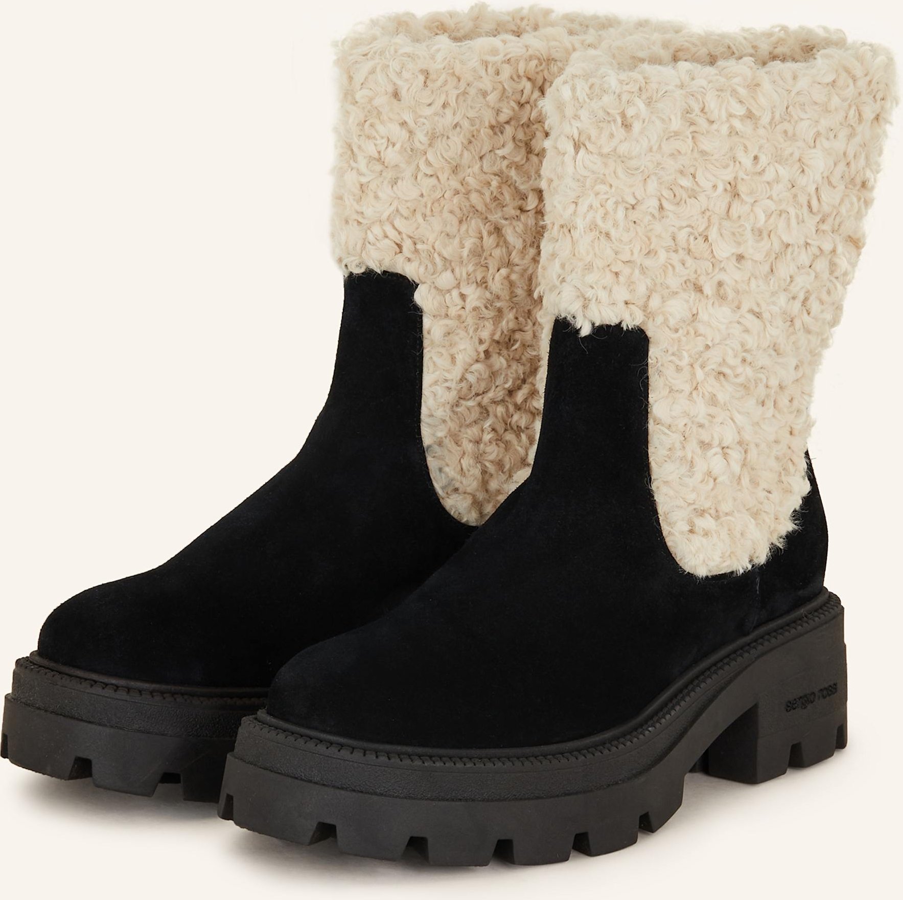 Sergio Rossi Plateau-Boots schwarz