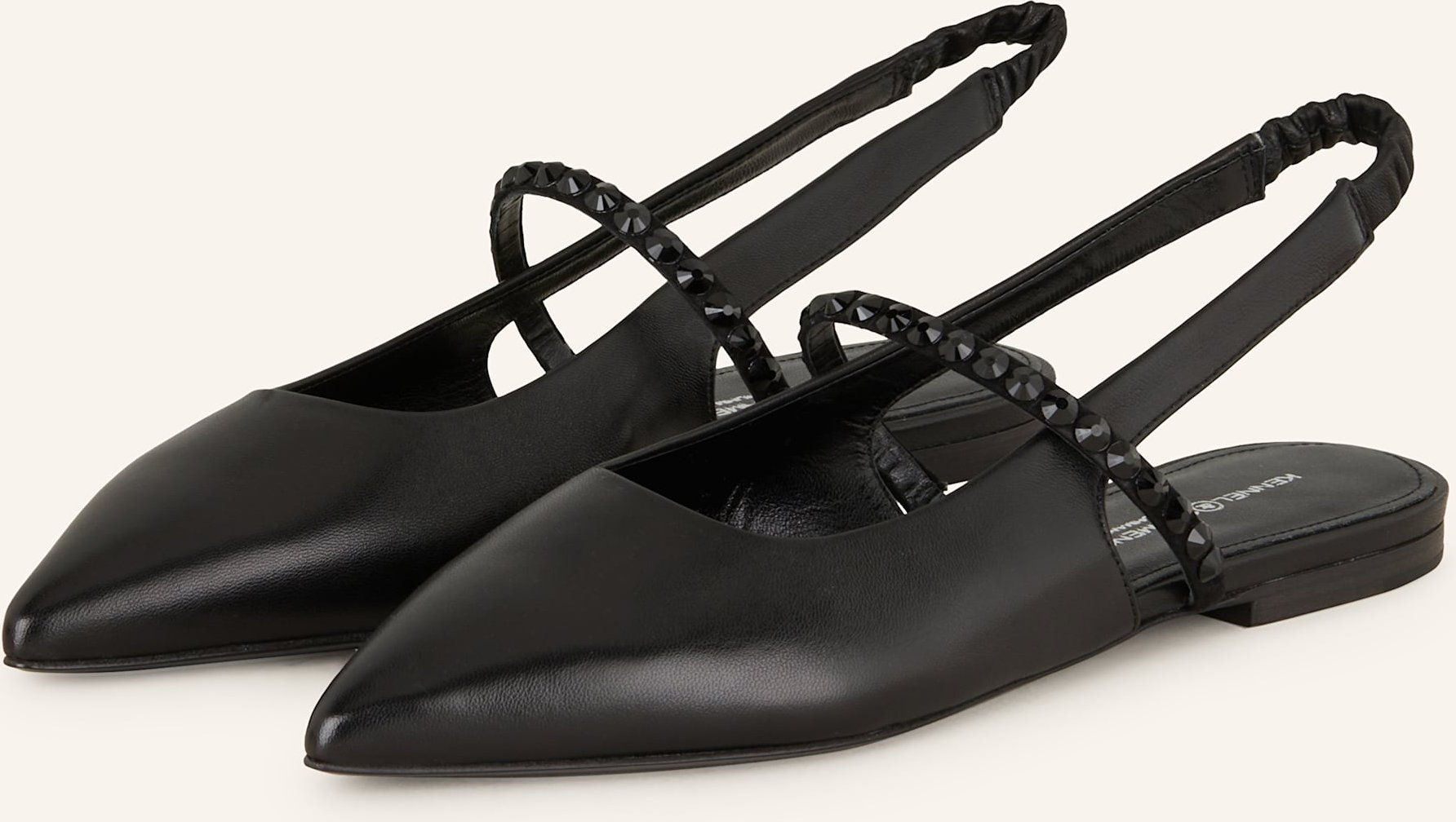 Kennel & Schmenger Mary-Jane-Ballerinas Greta Mit Schmucksteinen schwarz