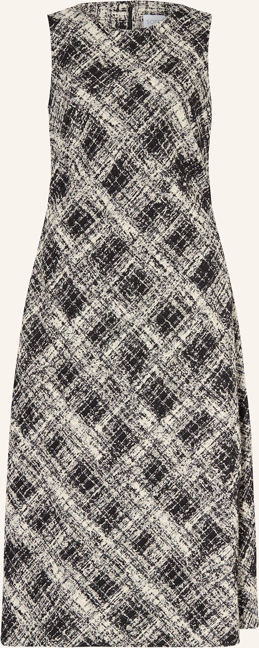 Sara Roka Bouclé-Kleid Mit Glitzergarn schwarz