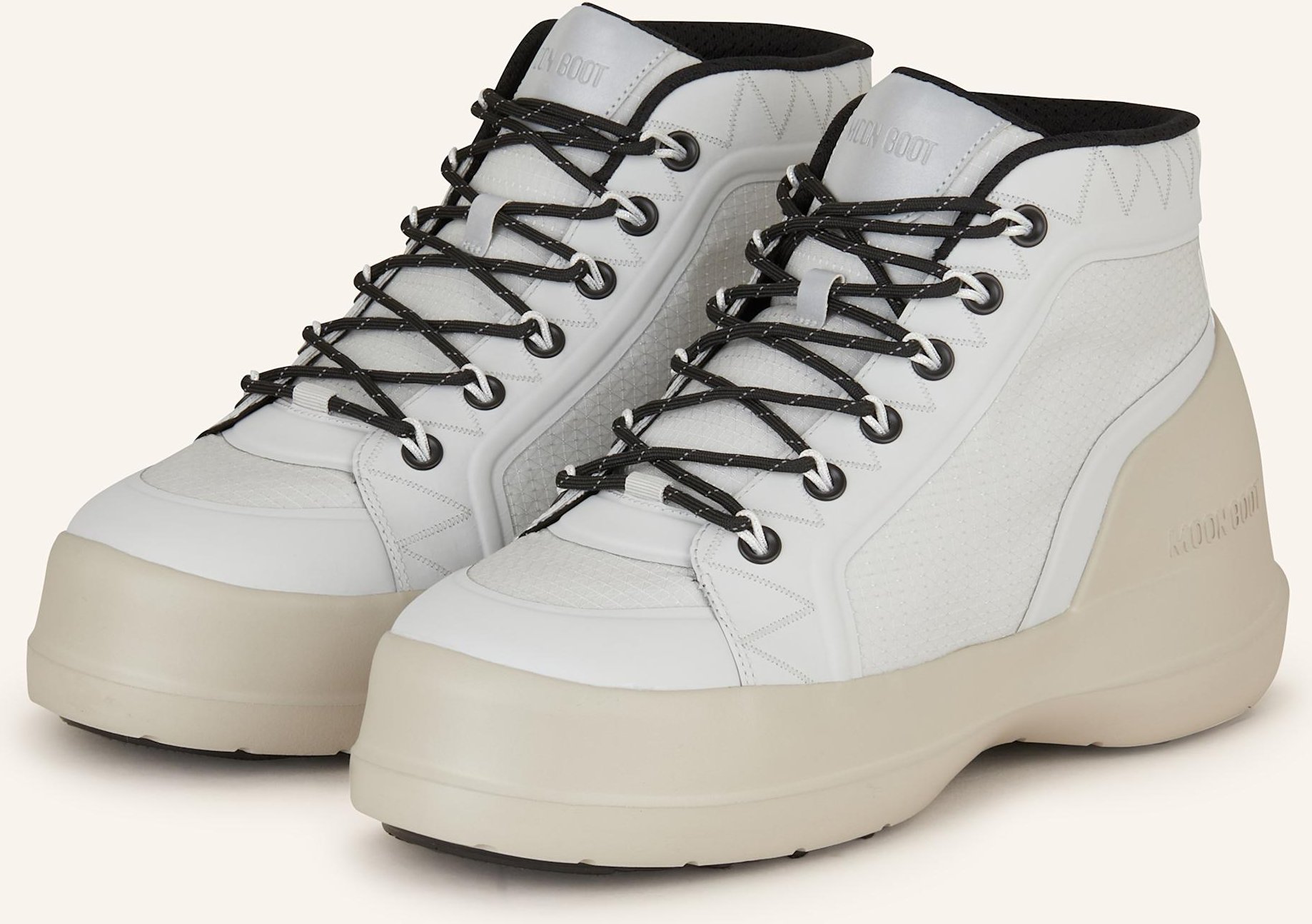 Moon Boot Schnürboots Luna grau