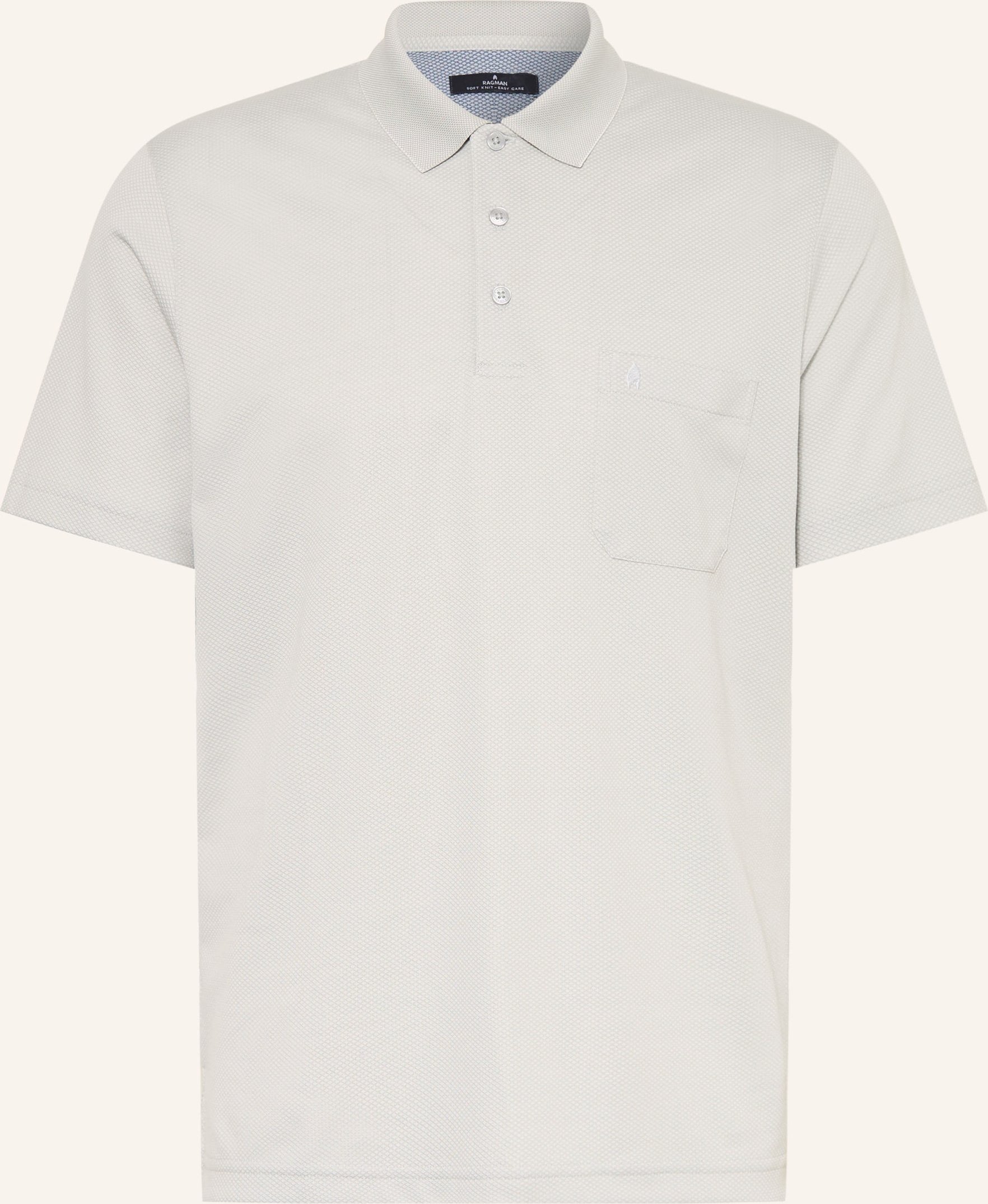 Ragman Piqué-Poloshirt braun