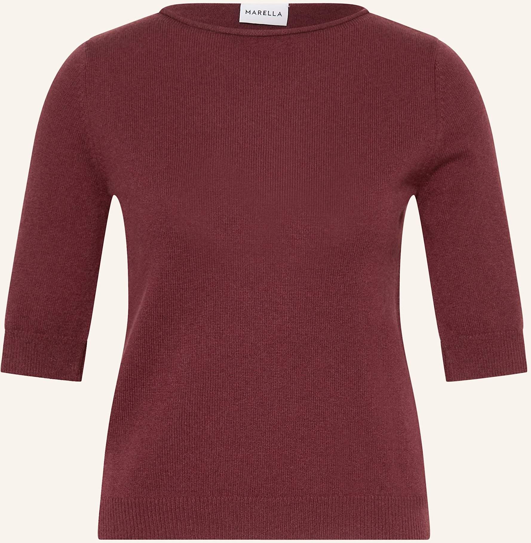 Marella Strickshirt Mit 3/4-Arm Aus Cashmere rot