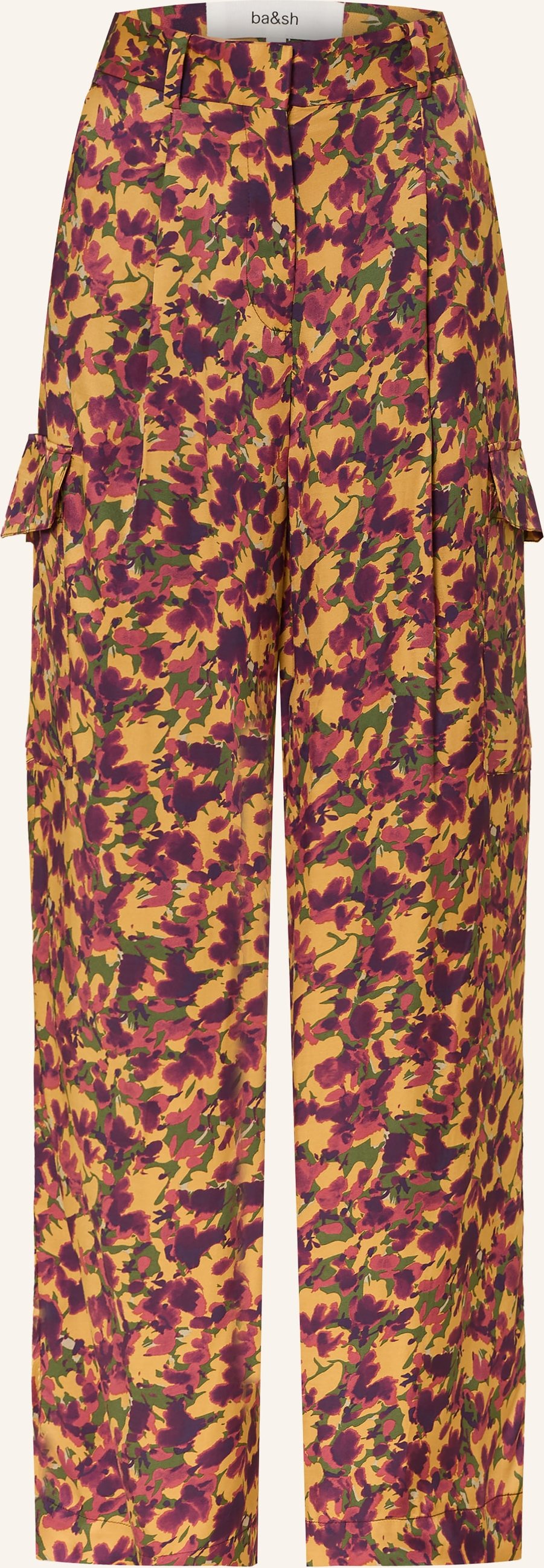 Ba&Sh Cargohose Nary Aus Satin gelb