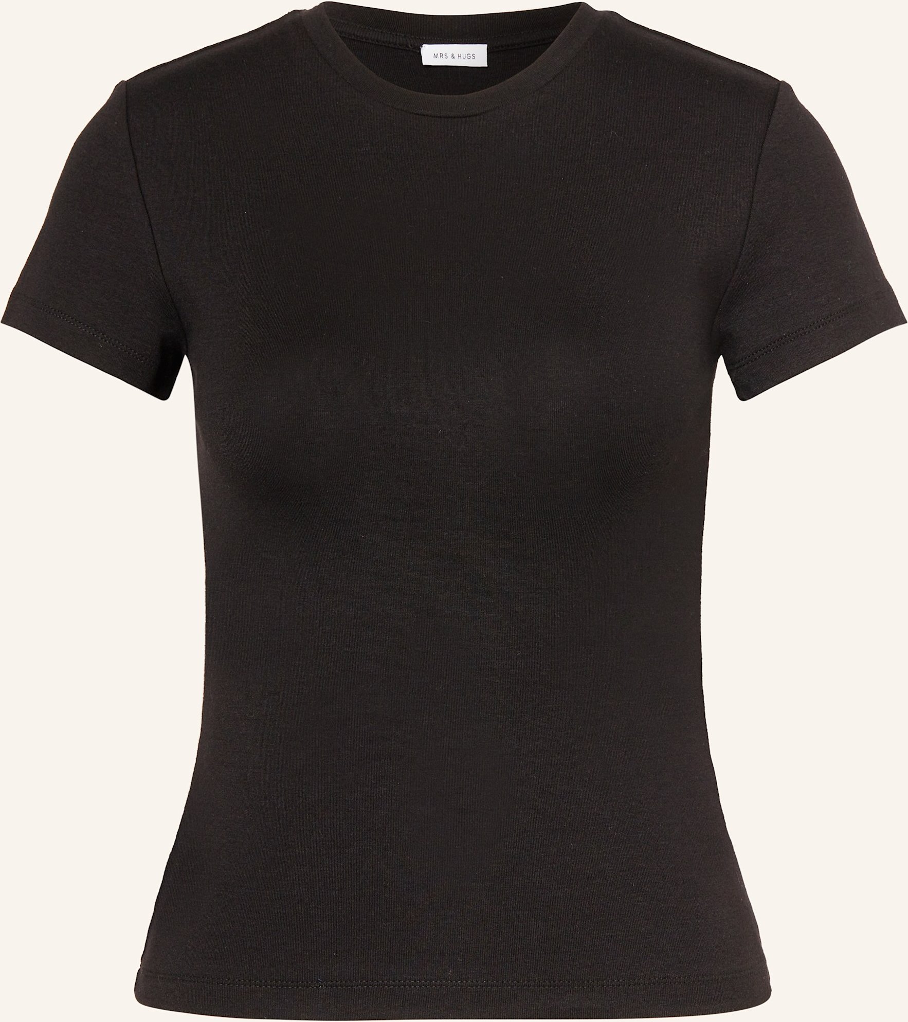 Mrs & Hugs T-Shirt schwarz