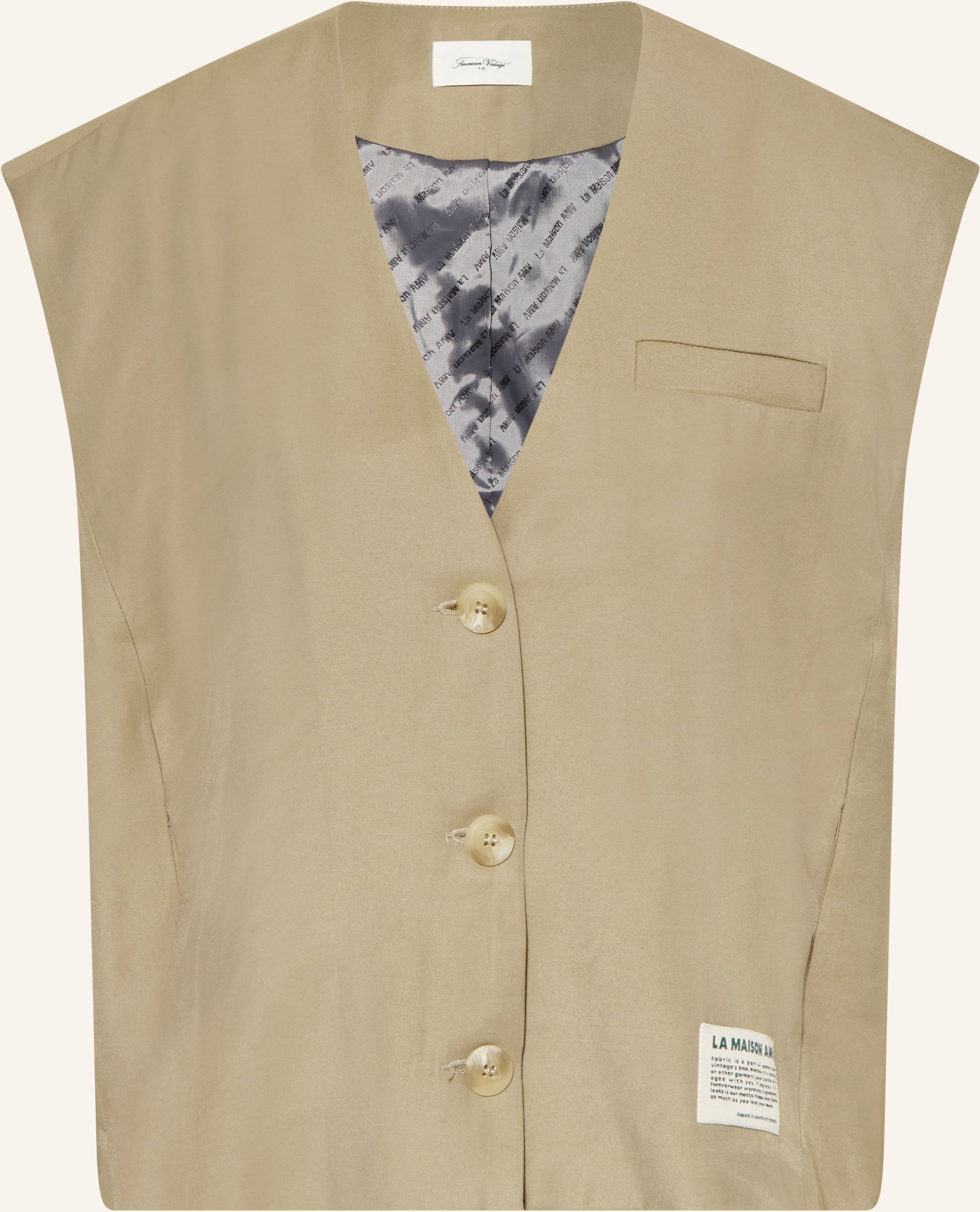 American Vintage Blazerweste Lanow gruen