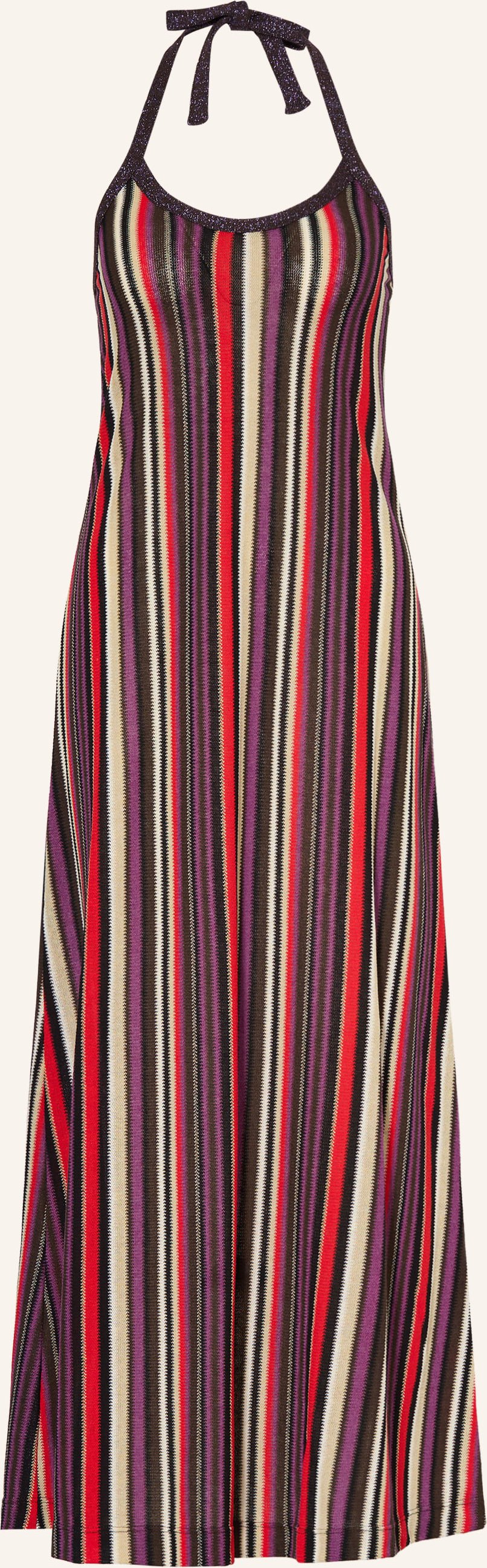 Ottod'ame Kleid Mit Glitzergarn beige