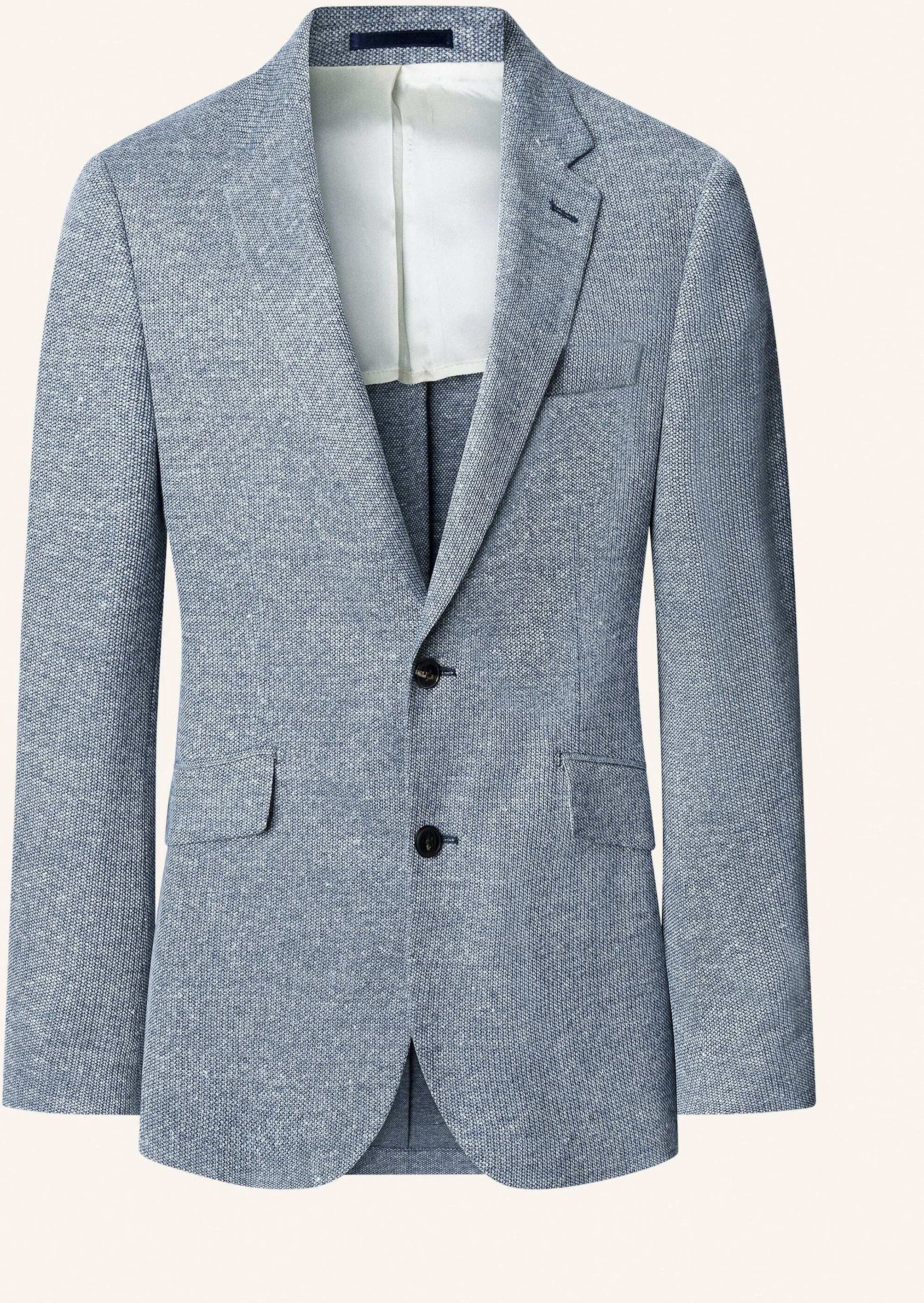 Hackett London Blazer Waffle Jersey Cc blau