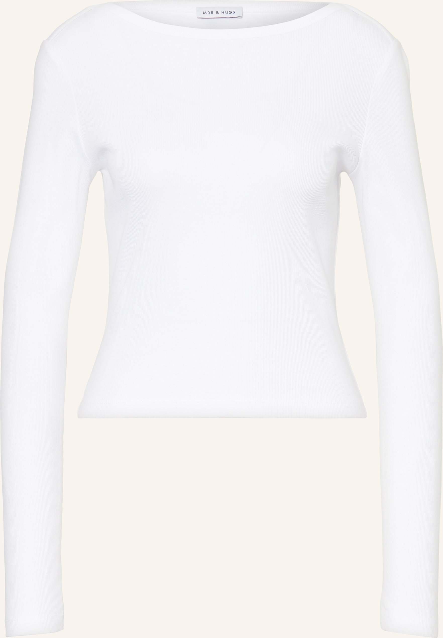 Mrs & Hugs Longsleeve weiss