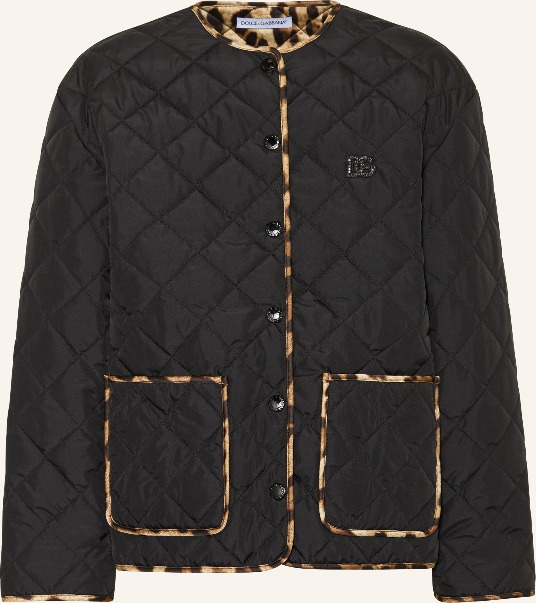 Dolce & Gabbana Steppjacke schwarz
