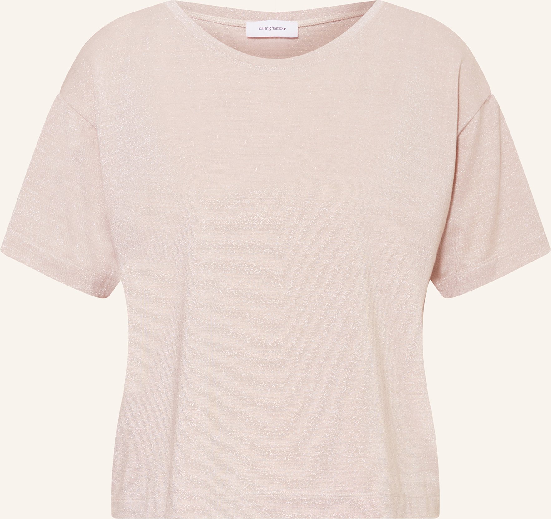Darling Harbour T-Shirt Mit Glitzergarn rosa