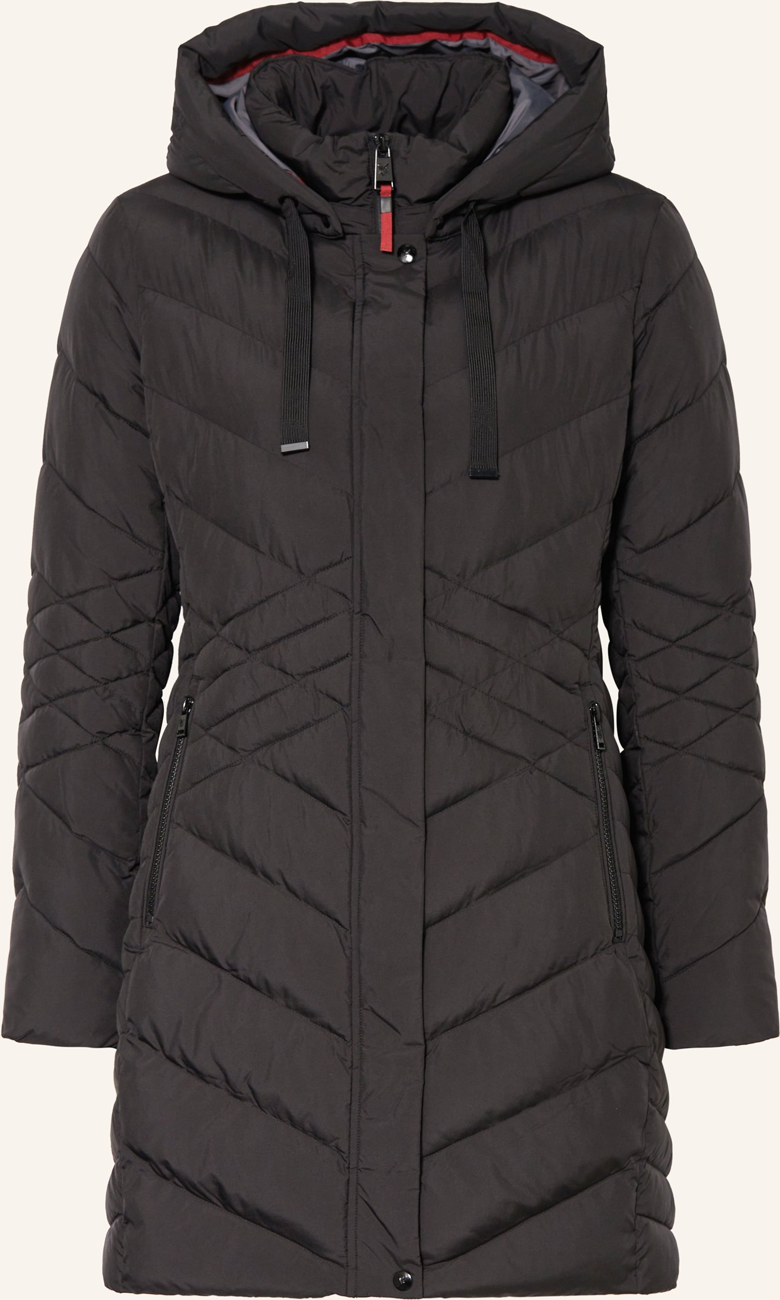 Fuchs Schmitt Steppmantel Mit Abnehmbarer Kapuze schwarz