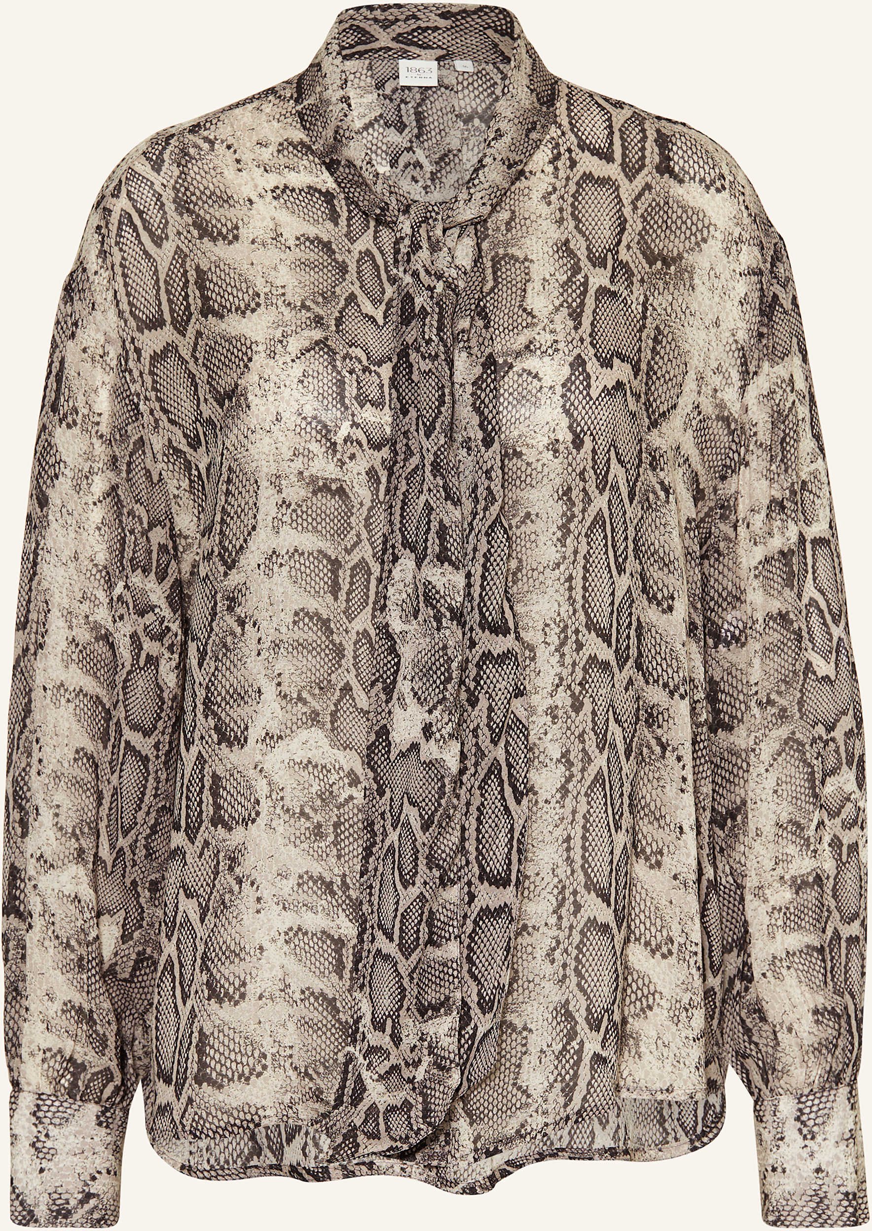 1863 By Eterna Schluppenbluse grau