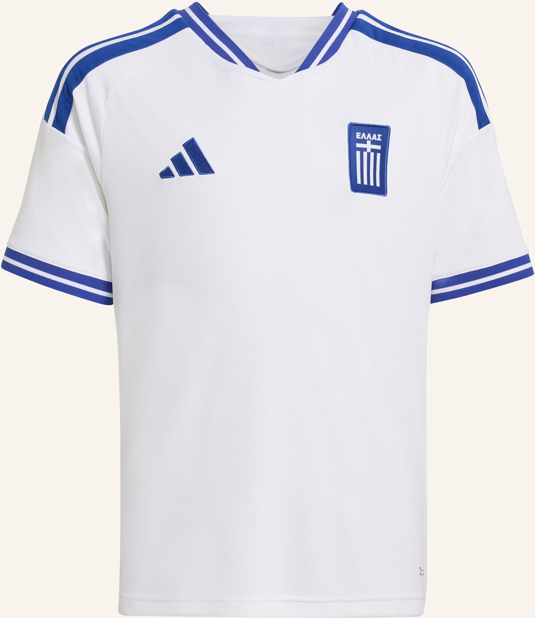 Adidas Griechenland 26 Heimtrikot Für Kinder weiss