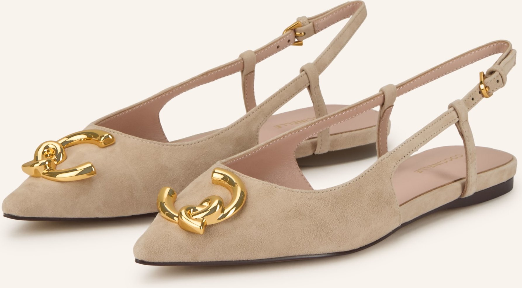 Coccinelle Slingballerinas beige