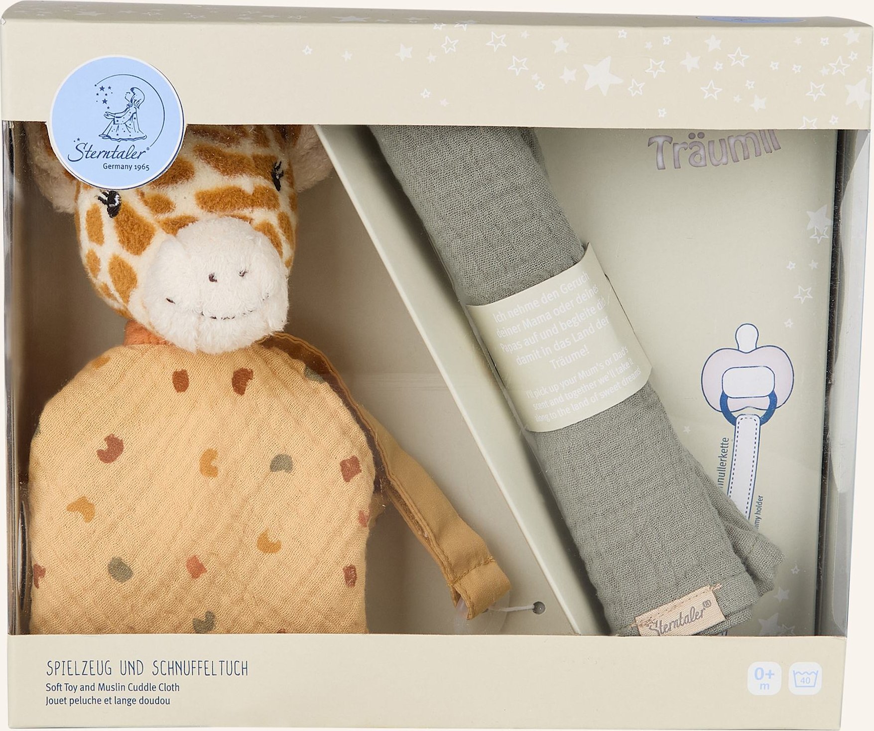 Thumbnail - Sterntaler Träumli-Set Giraffe Kaya gelb