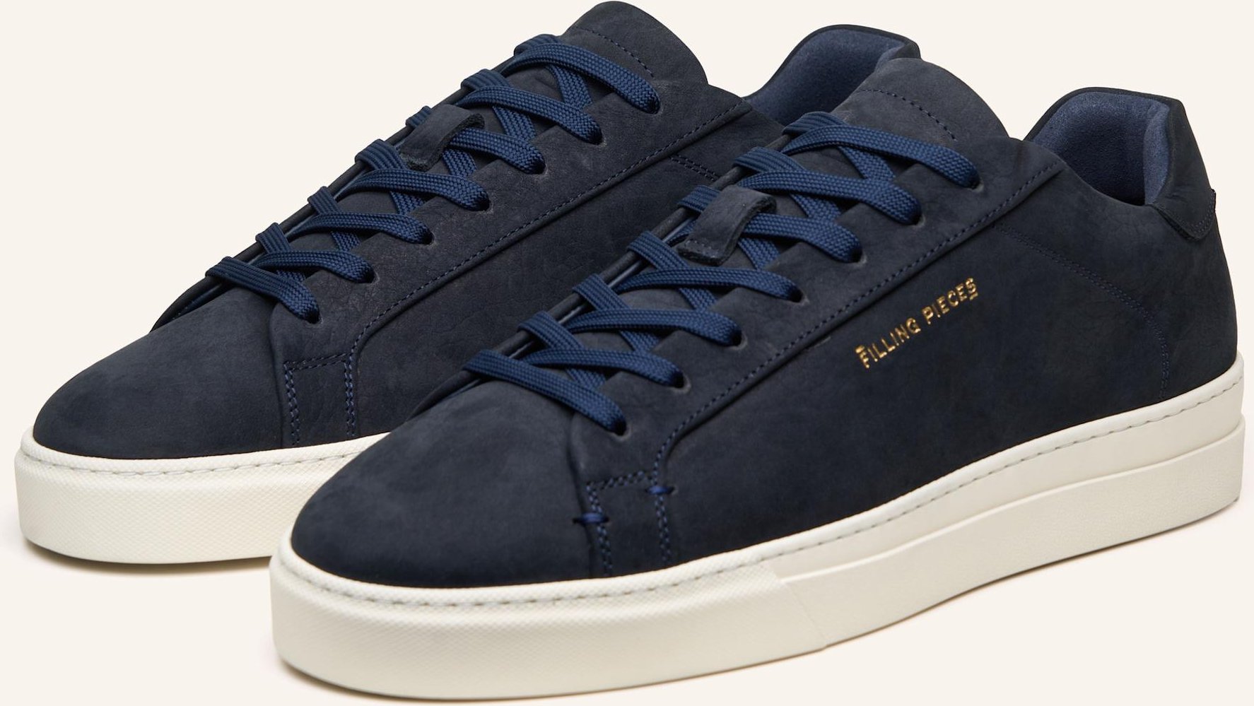 Filling Pieces Sneaker Tiebreak Grain blau