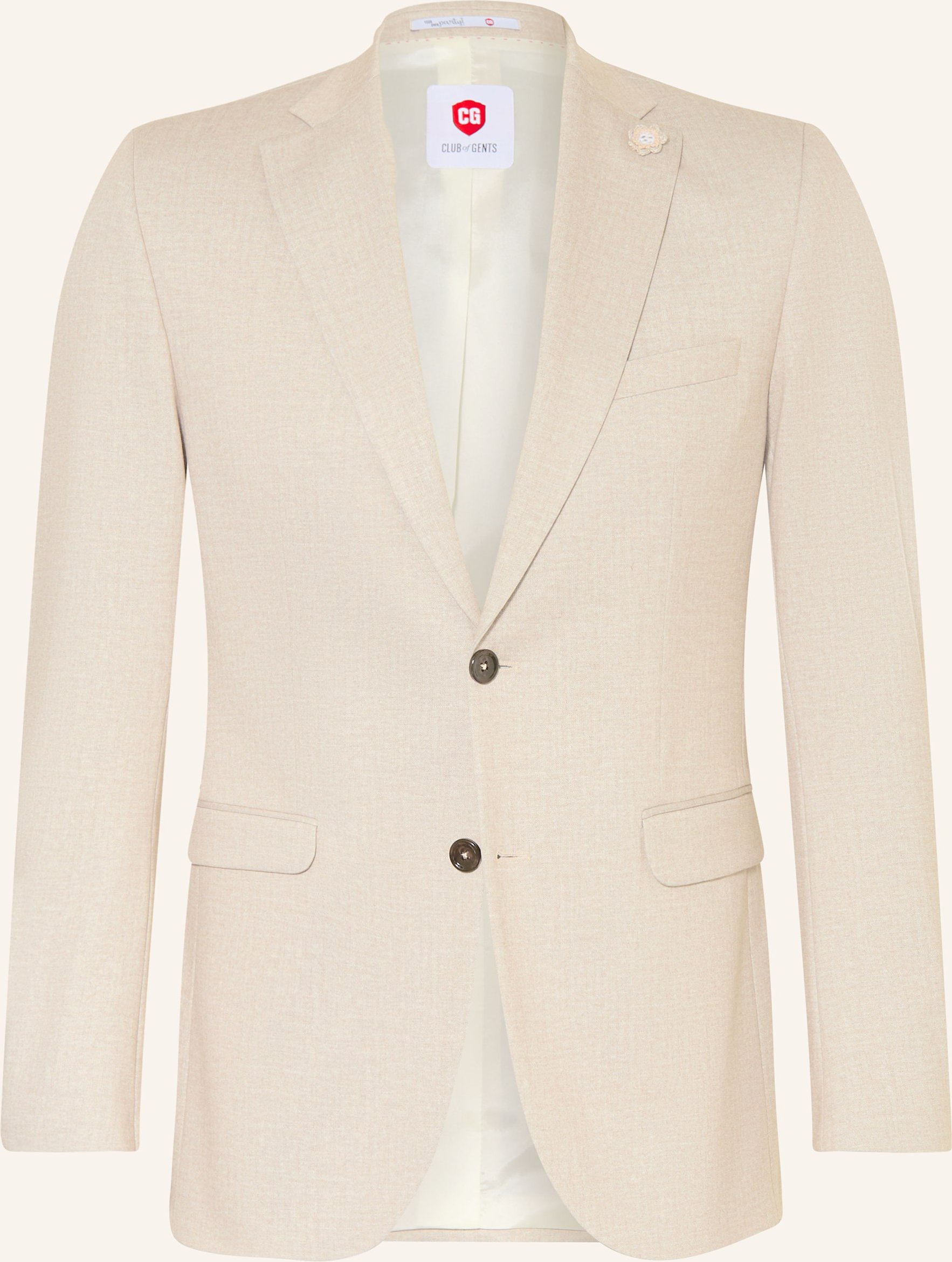 Cg - Club Of Gents Anzugsakko Cg Paul Slim Fit beige